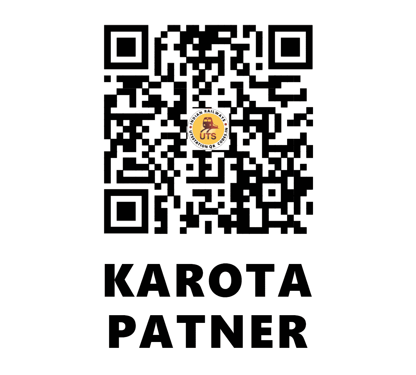 UTS QR Code for KAROTA PATNER - KRTR (EC - BIHAR)