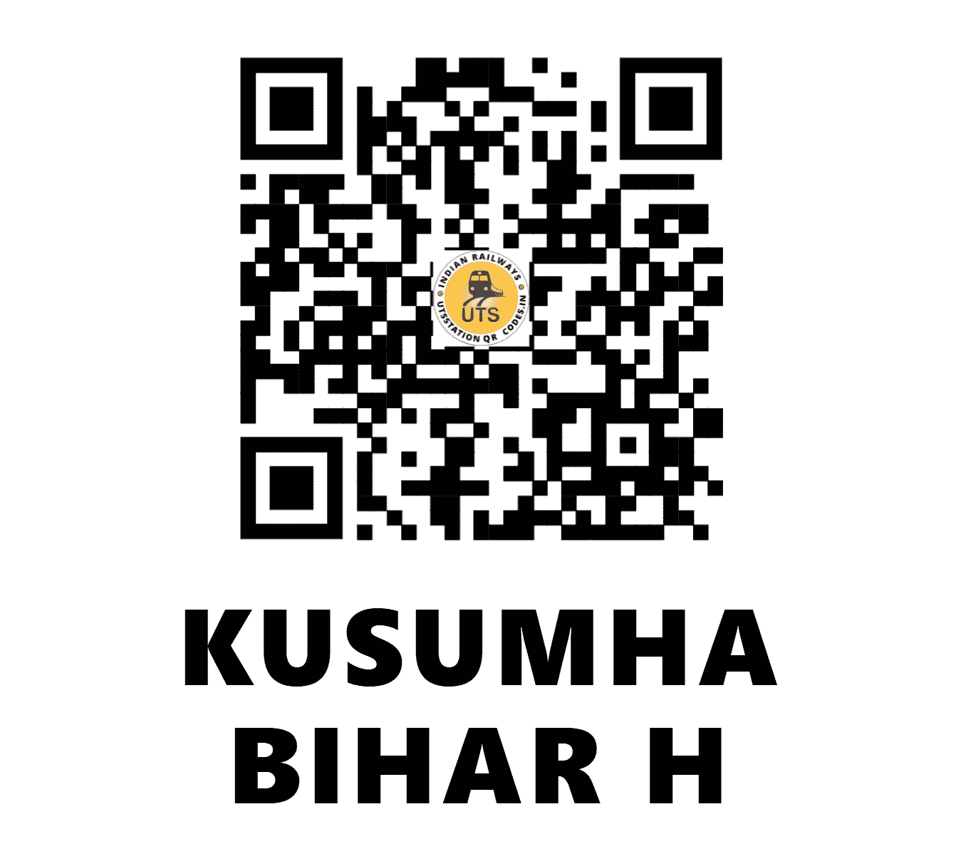 UTS QR Code for KUSUMHA BIHAR H - KSMB (EC - BIHAR)