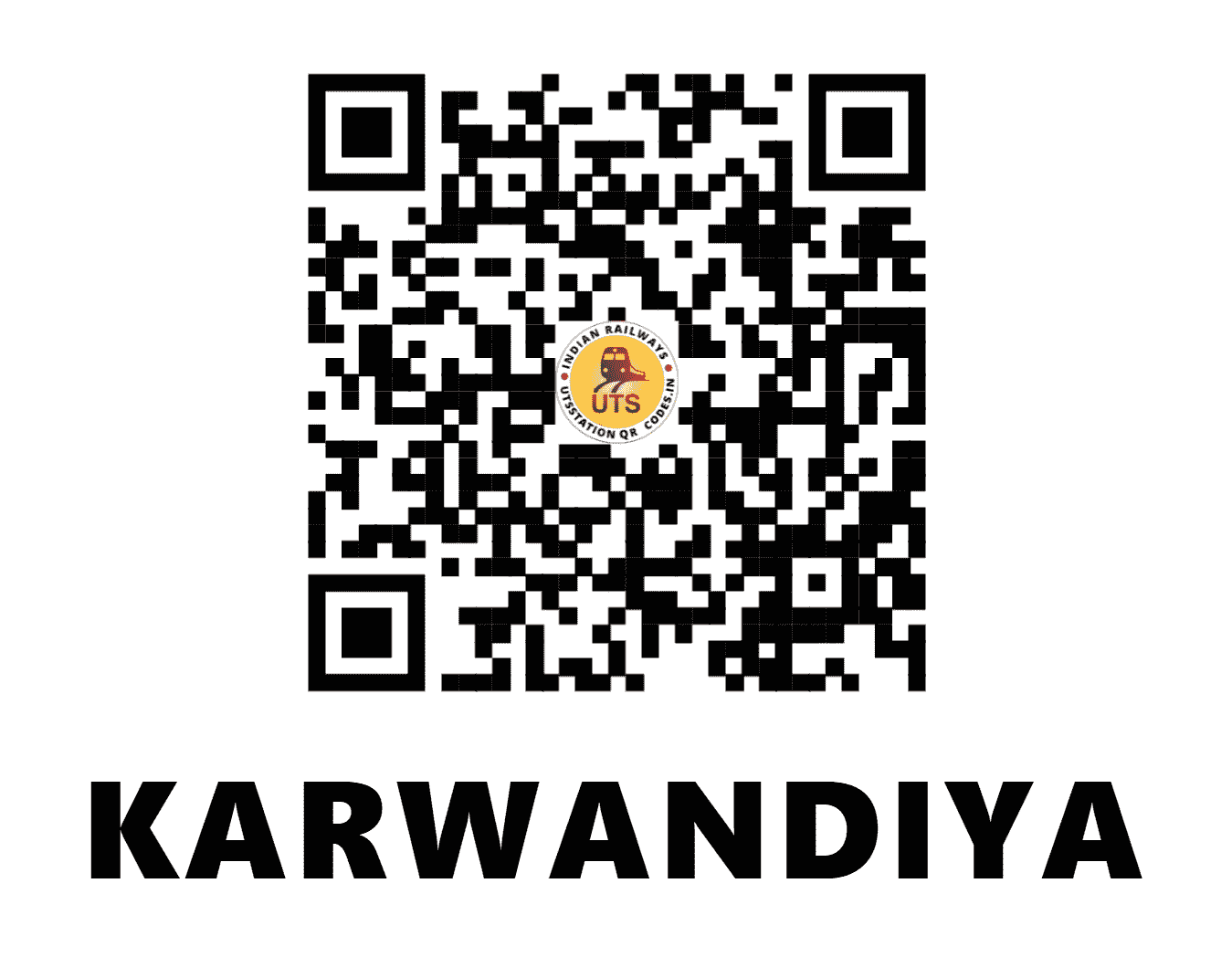 UTS QR Code for KARWANDIYA - KWD (EC - BIHAR)