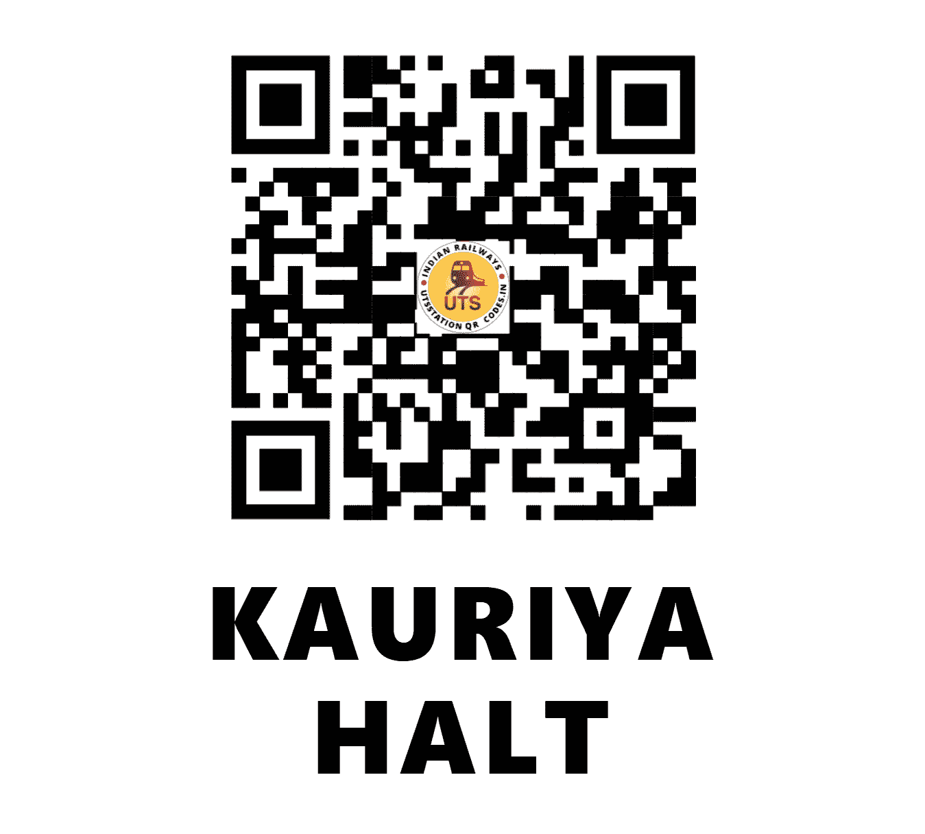 UTS QR Code for KAURIYA HALT - KYA (EC - BIHAR)