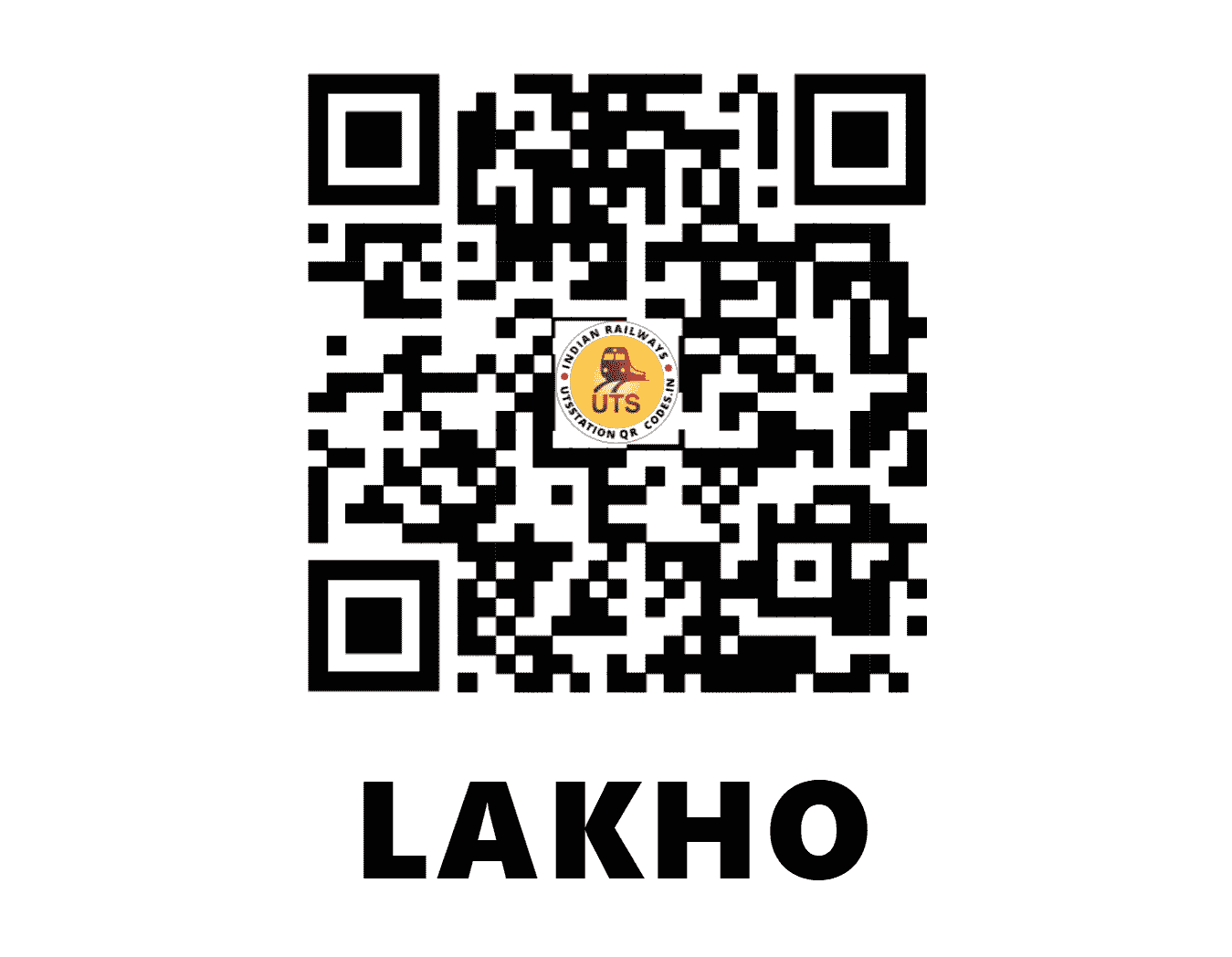 UTS QR Code for LAKHO - LAK (EC - BIHAR)