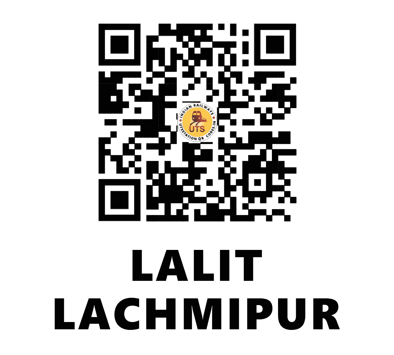 UTS QR Code for LALIT LACHMIPUR - LLPR (EC - BIHAR)