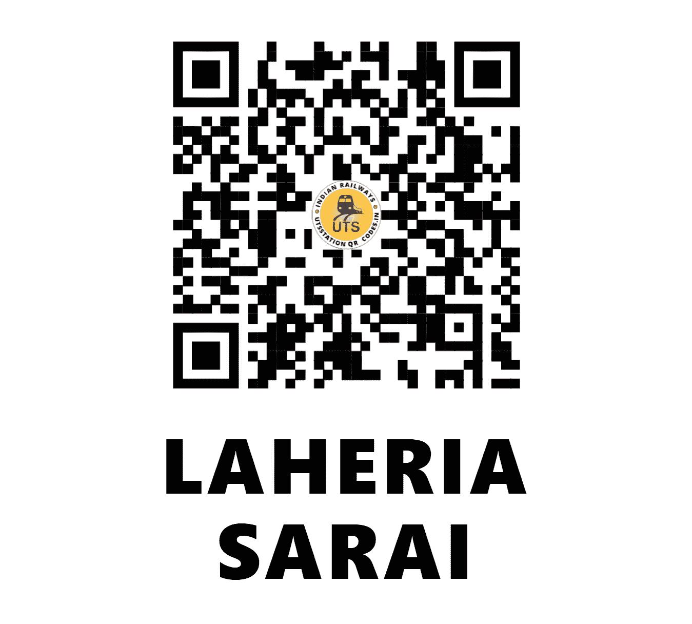 UTS QR Code for LAHERIA SARAI - LSI (EC - BIHAR)