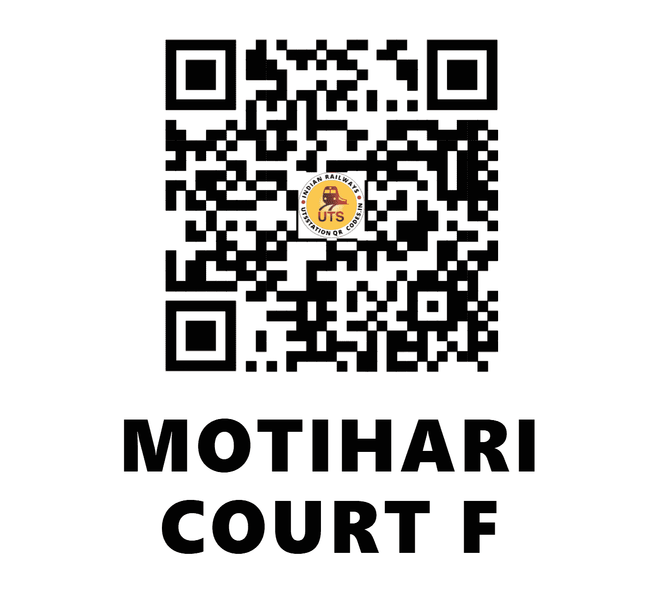 UTS QR Code for MOTIHARI COURT F - MCO (EC - BIHAR)