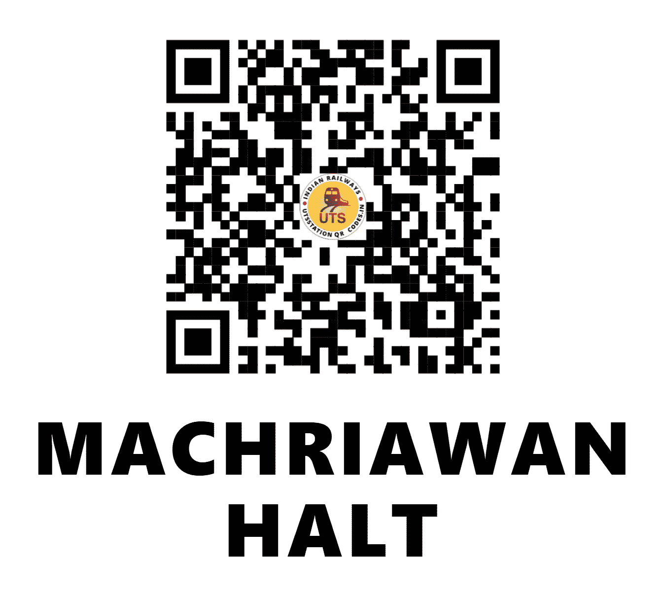 UTS QR Code for MACHRIAWAN HALT - MCY (EC - BIHAR)