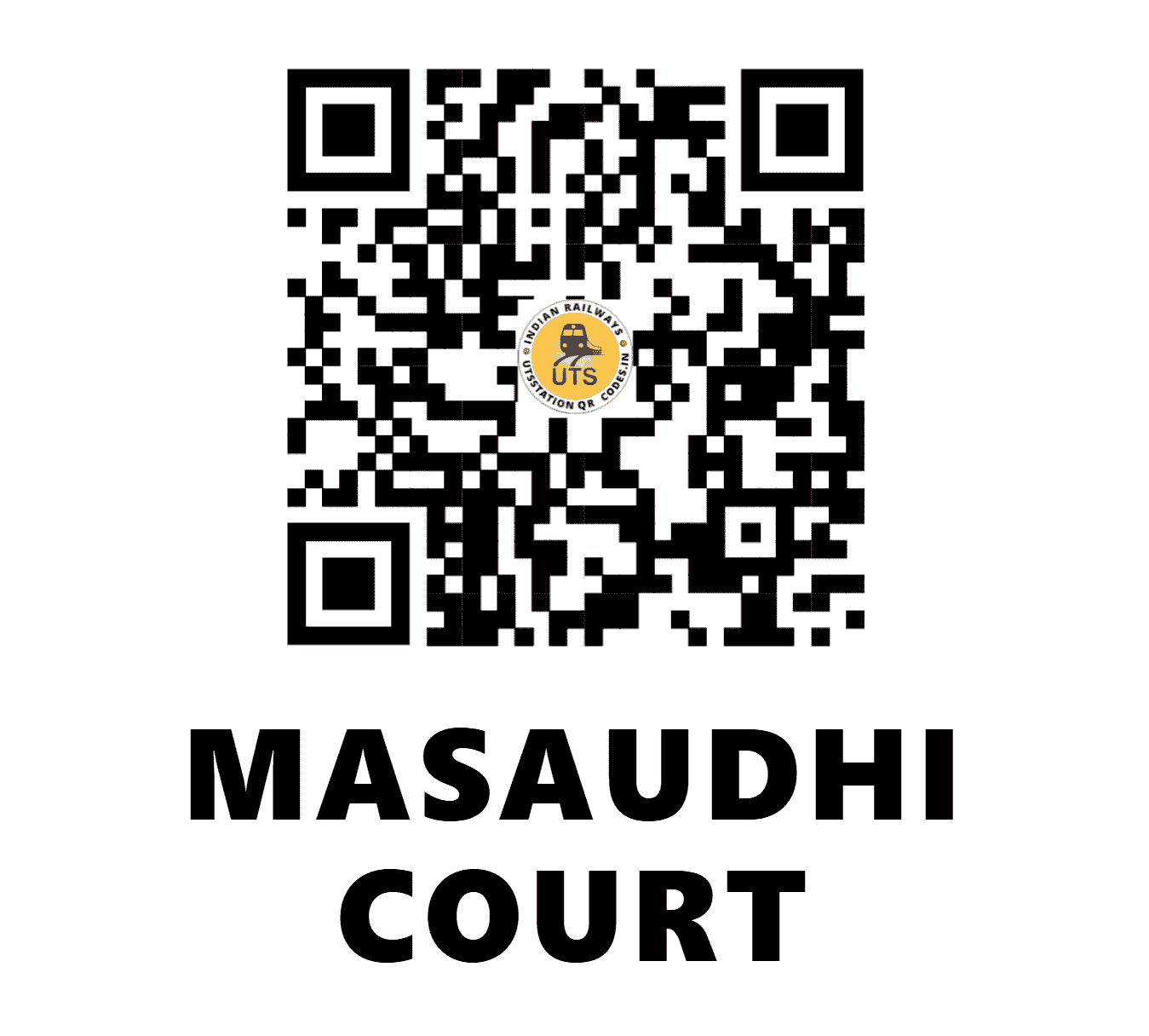 UTS QR Code for MASAUDHI COURT - MDCR (EC - BIHAR)
