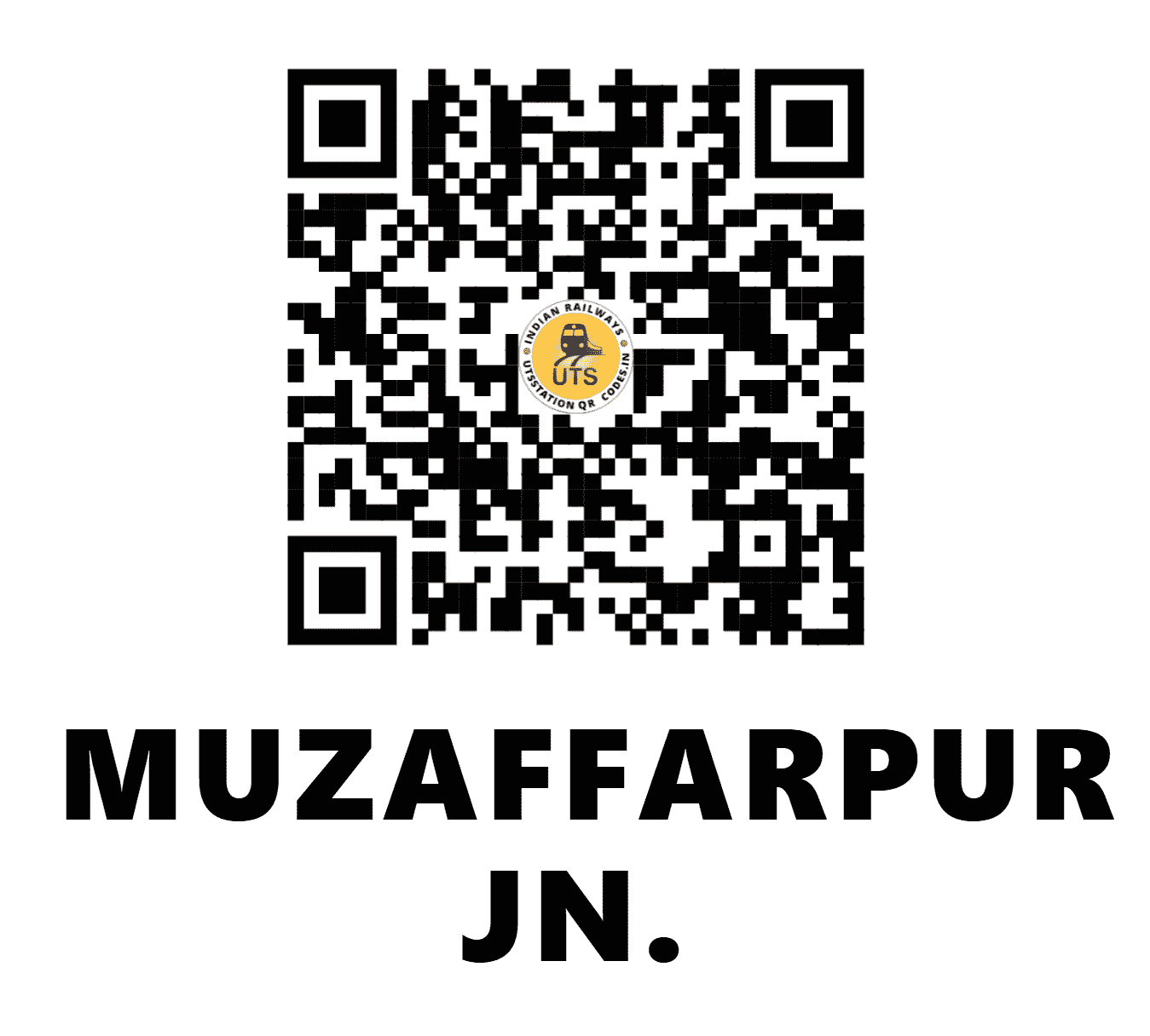 UTS QR Code for MUZAFFARPUR JN. - MFP (EC - BIHAR)