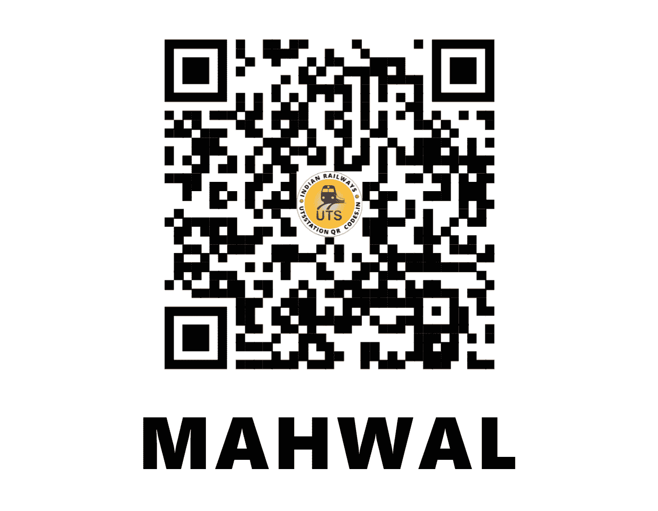 UTS QR Code for MAHWAL - MHL (EC - BIHAR)