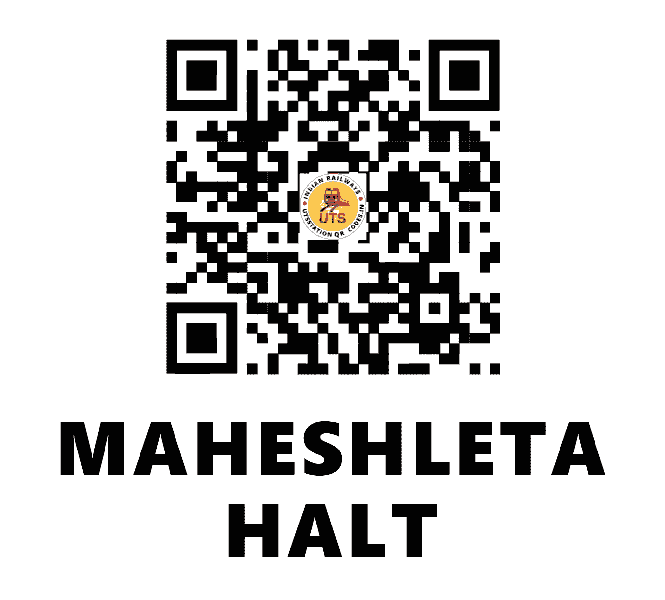 UTS QR Code for MAHESHLETA HALT - MHLT (EC - BIHAR)