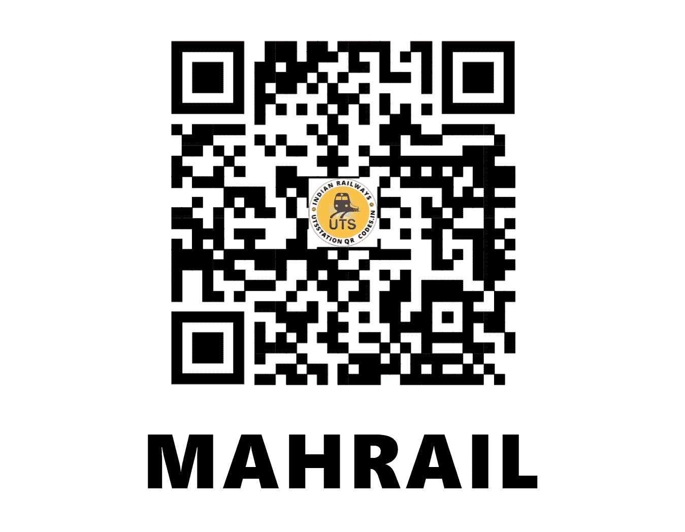 UTS QR Code for MAHRAIL - MHRL (EC - BIHAR)