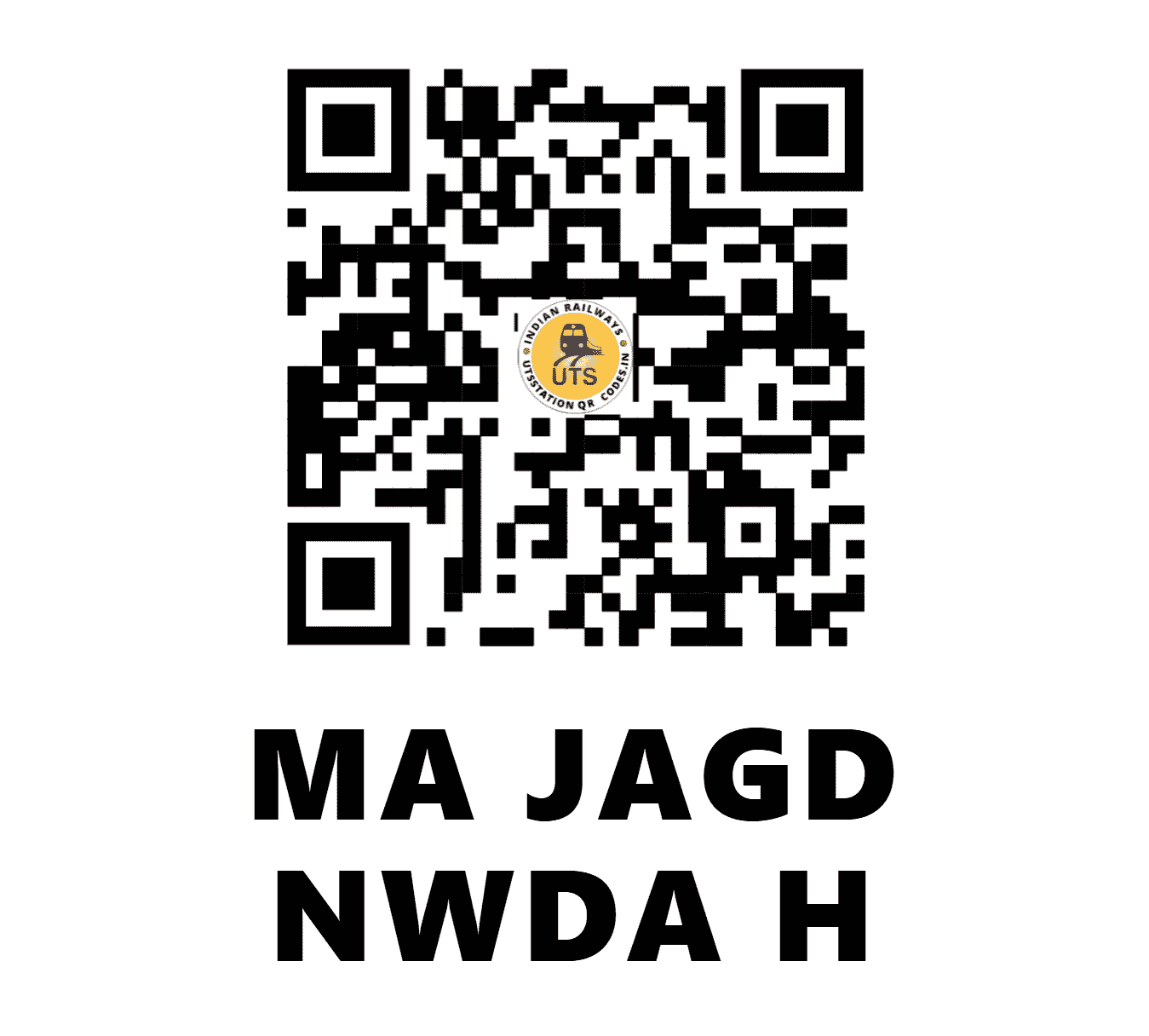 UTS QR Code for MA JAGD NWDA H - MJNS (EC - BIHAR)