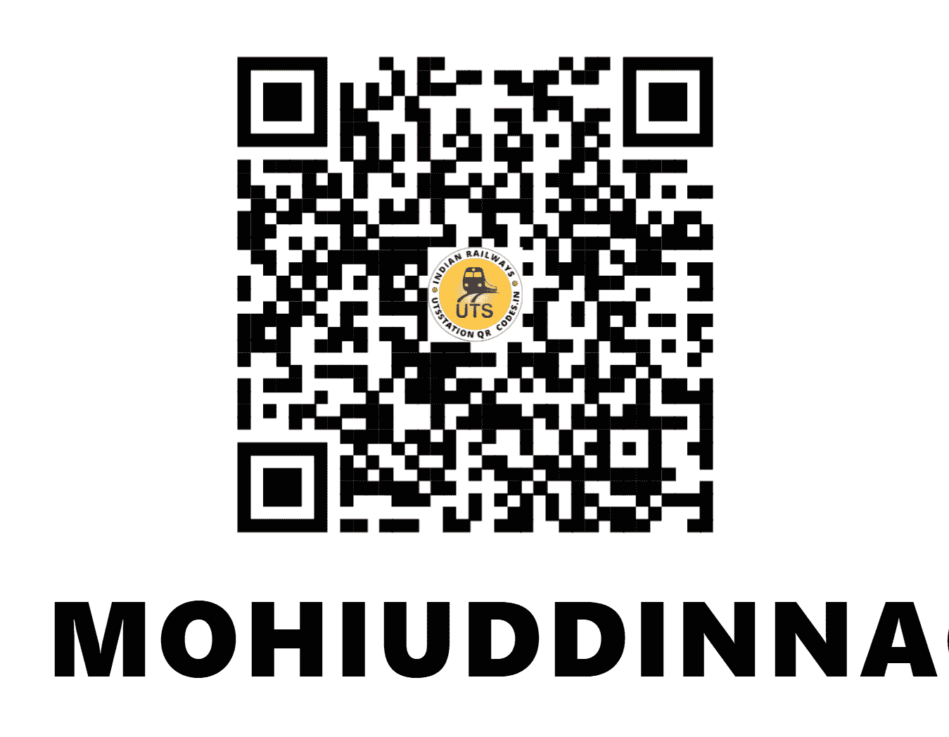 UTS QR Code for MOHIUDDINNAGAR - MOG (EC - BIHAR)