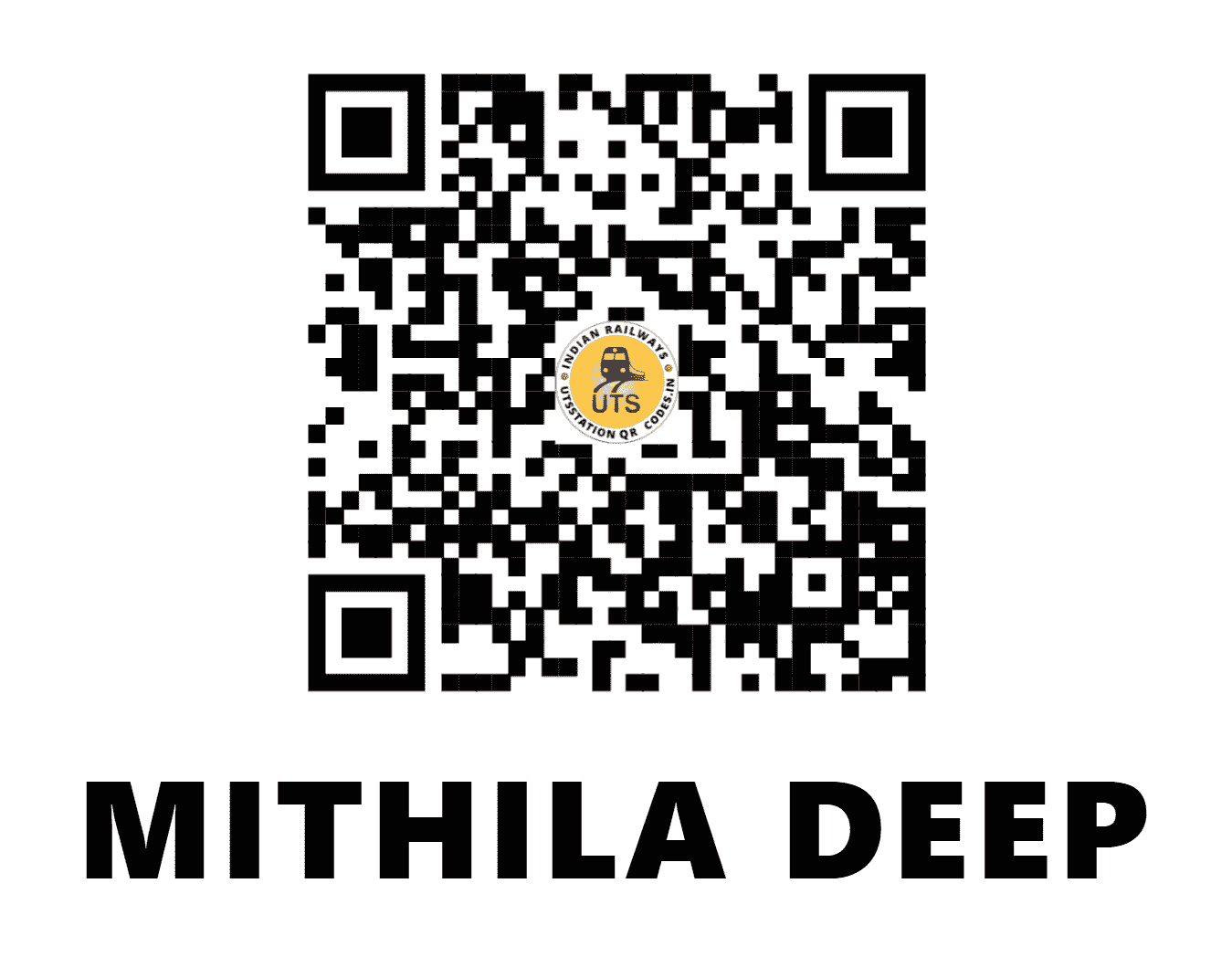 UTS QR Code for MITHILA DEEP - MTLP (EC - BIHAR)