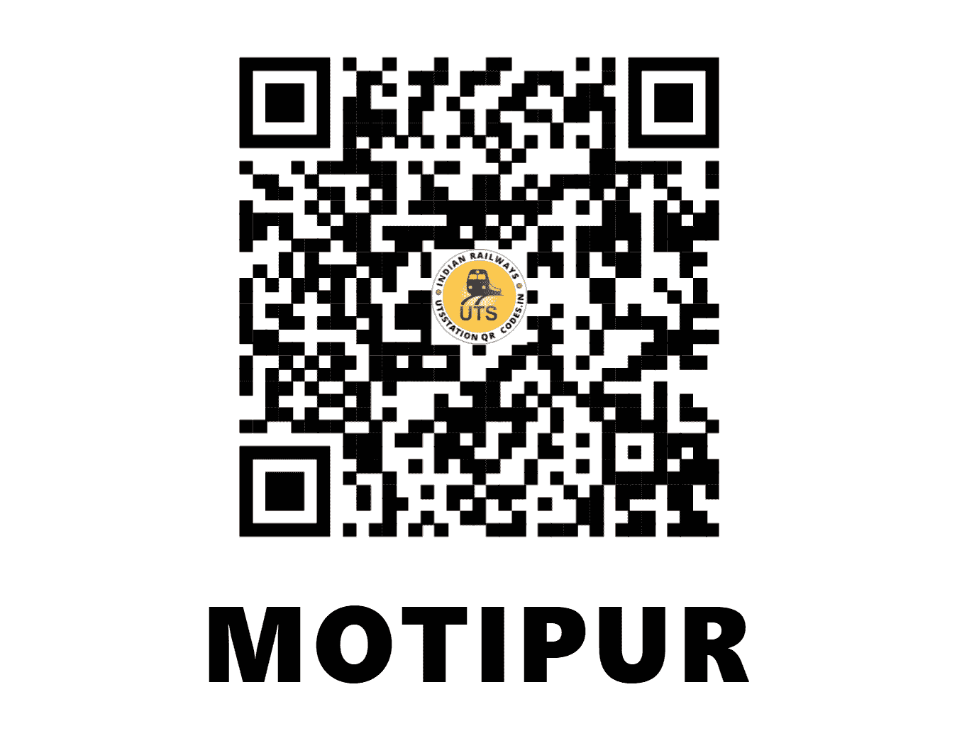 UTS QR Code for MOTIPUR - MTR (EC - BIHAR)