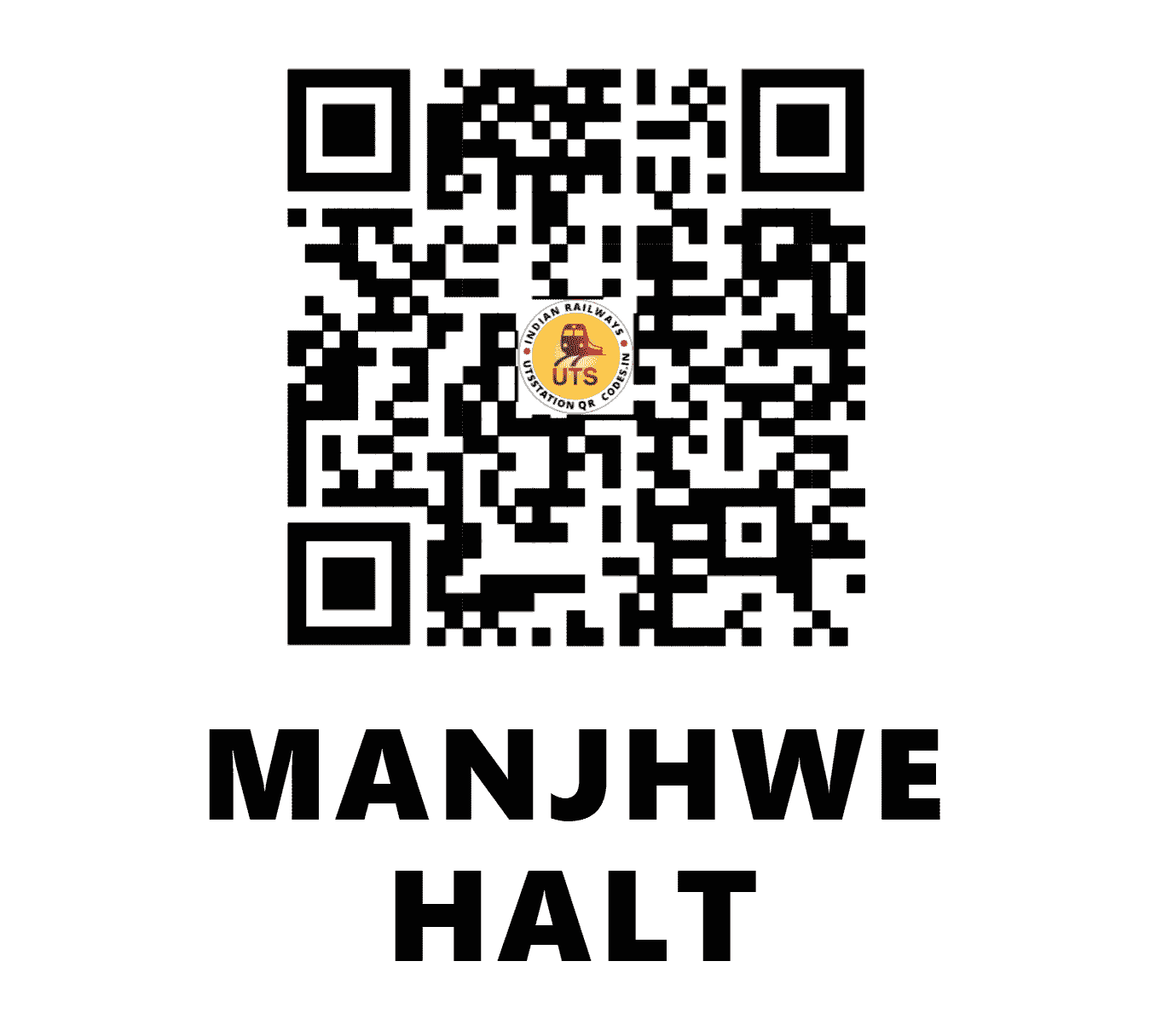 UTS QR Code for MANJHWE HALT - MZW (EC - BIHAR)