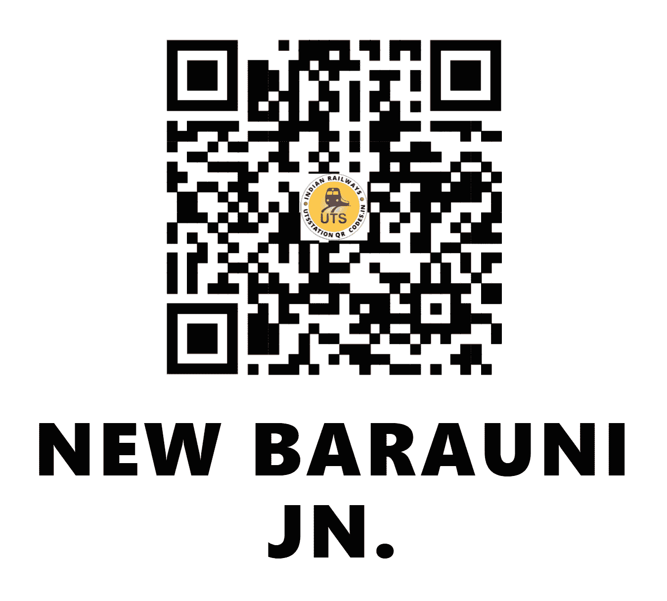 UTS QR Code for NEW BARAUNI JN. - NBJU (EC - BIHAR)