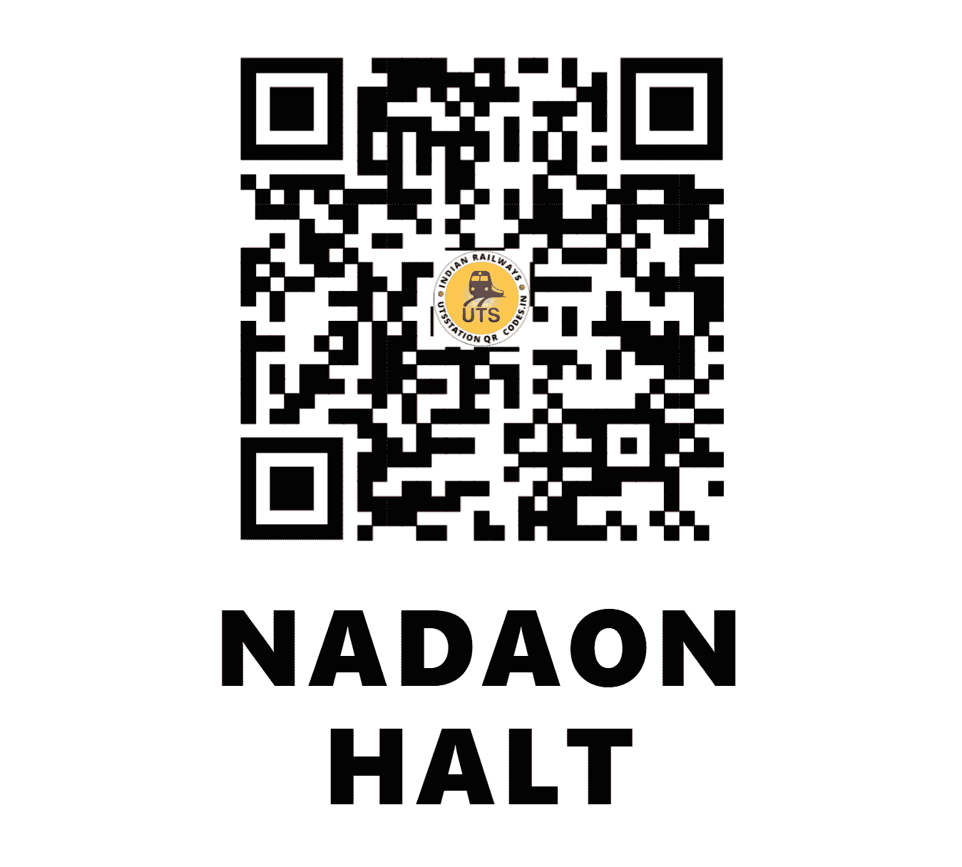 UTS QR Code for NADAON HALT - NDON (EC - BIHAR)