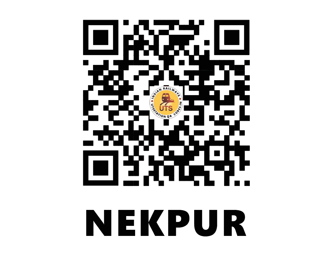 UTS QR Code for NEKPUR - NKPU (EC - BIHAR)