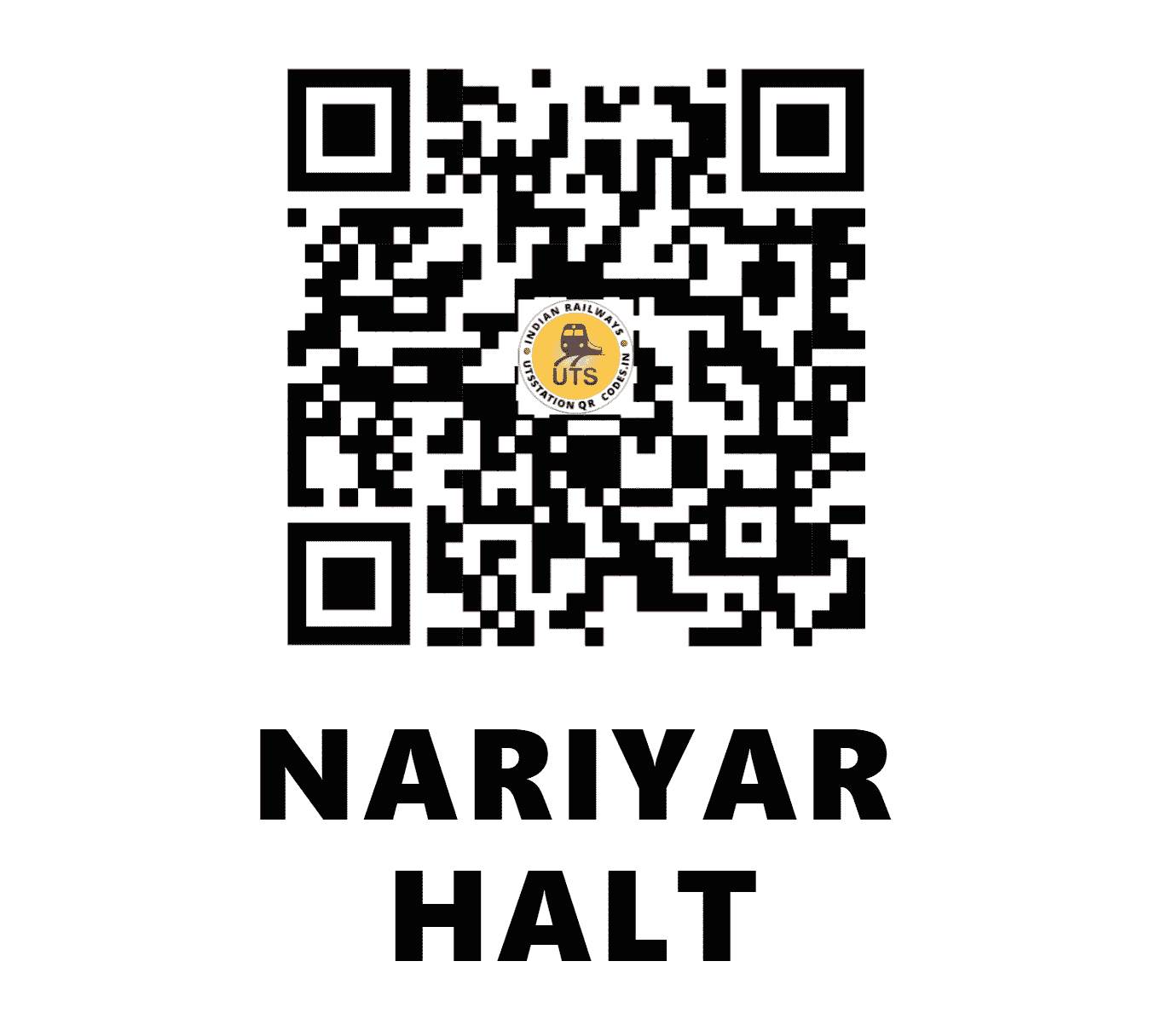 UTS QR Code for NARIYAR HALT - NRV (EC - BIHAR)