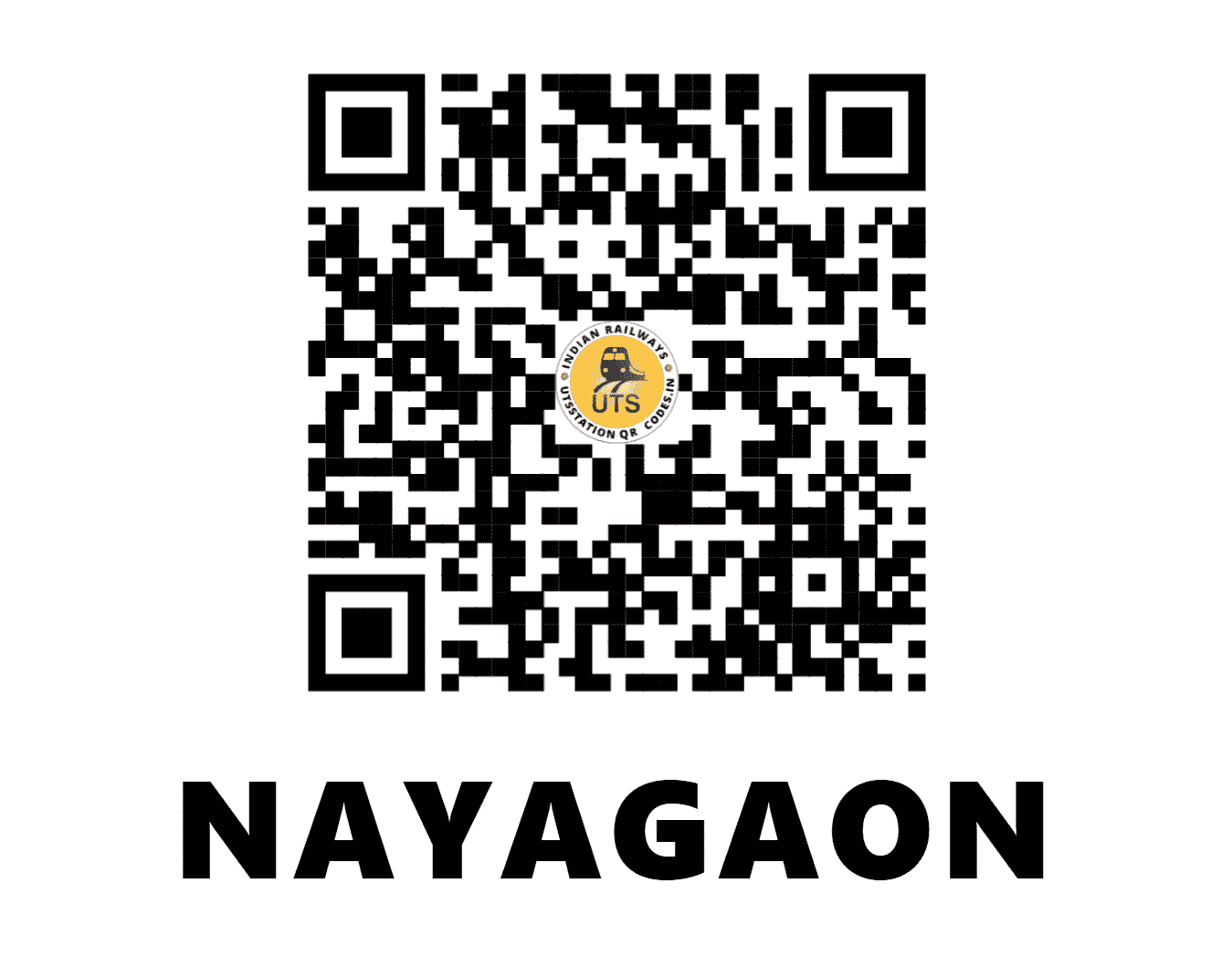 UTS QR Code for NAYAGAON - NYO (EC - BIHAR)