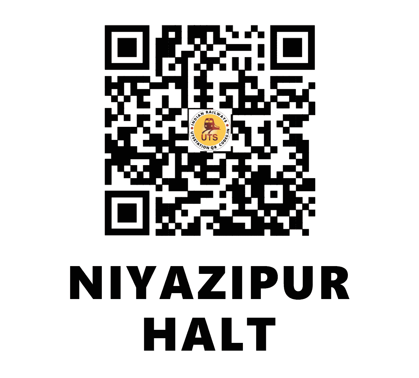 UTS QR Code for NIYAZIPUR HALT - NZP (EC - BIHAR)