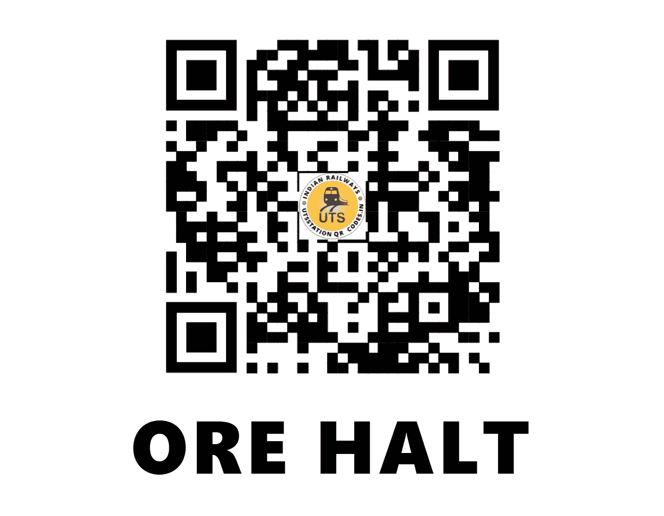 UTS QR Code for ORE HALT - OREH (EC - BIHAR)