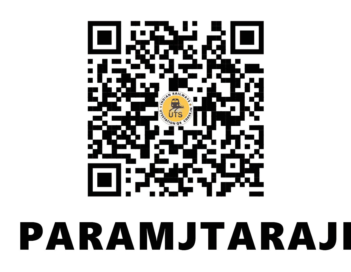 UTS QR Code for PARAMJTARAJIVAR - PATR (EC - BIHAR)