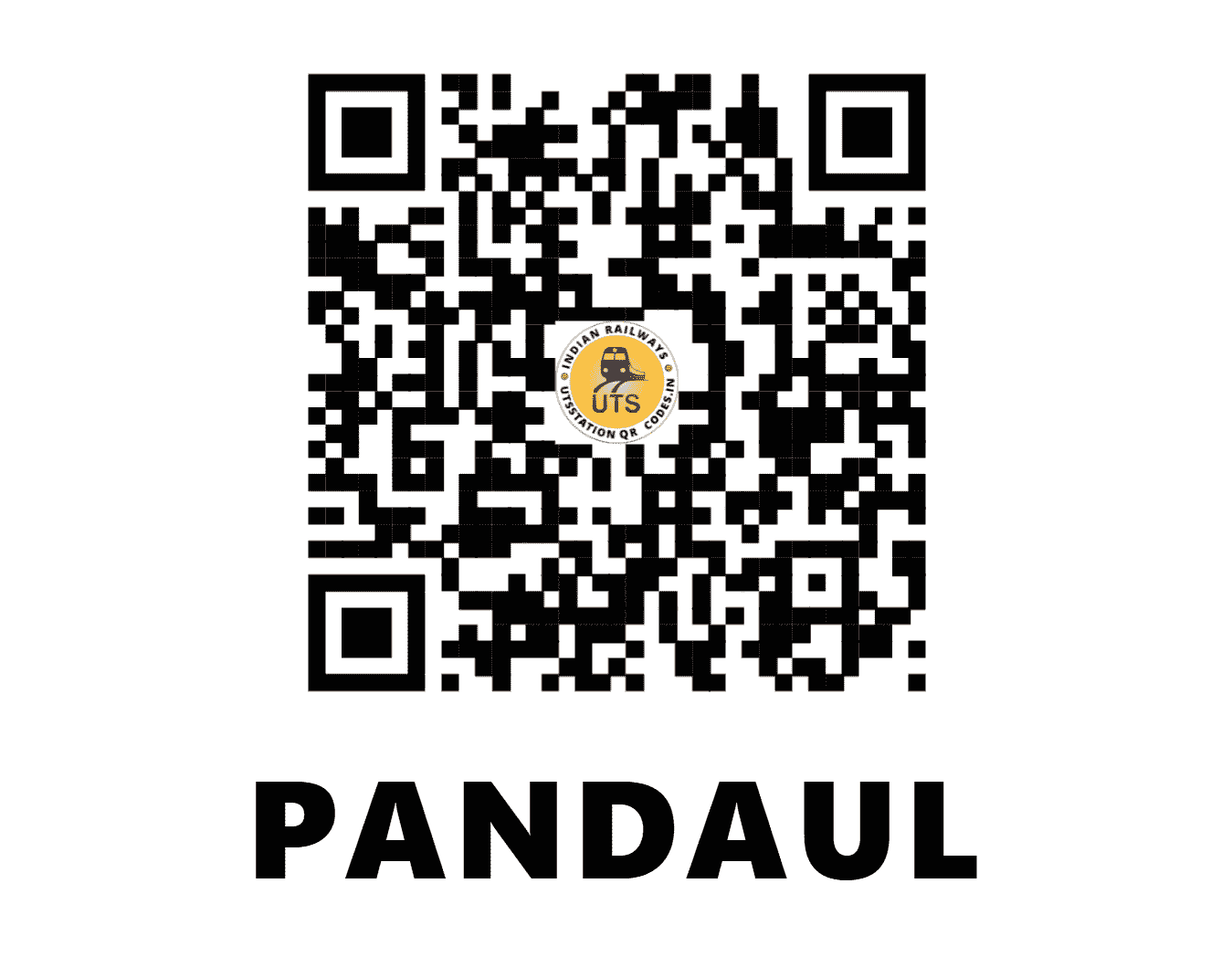 UTS QR Code for PANDAUL - PDW (EC - BIHAR)