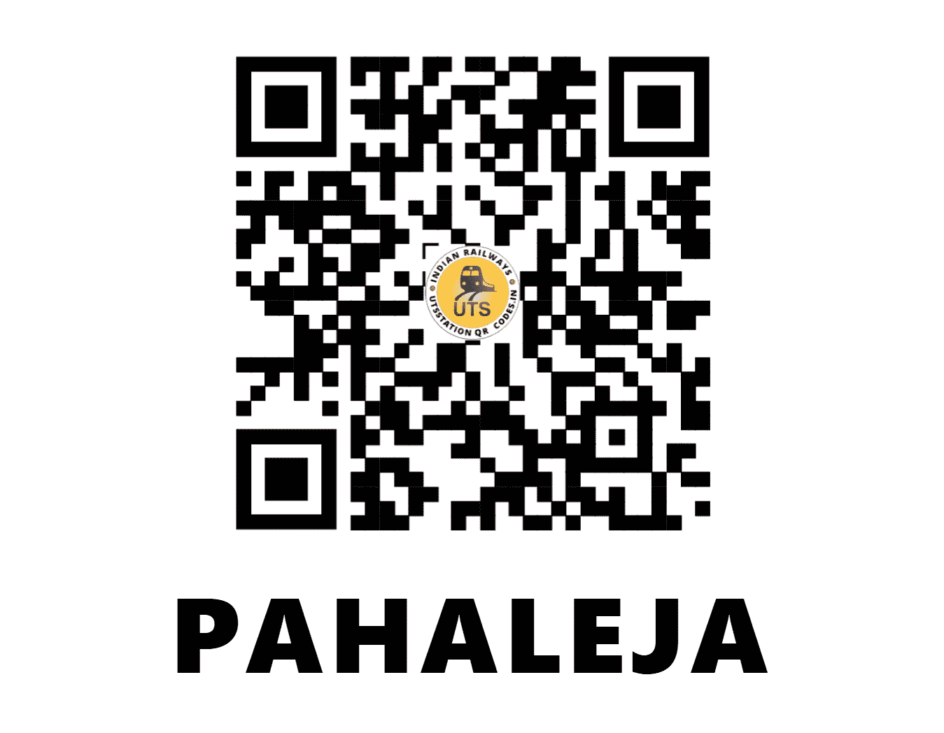 UTS QR Code for PAHALEJA - PHE (EC - BIHAR)