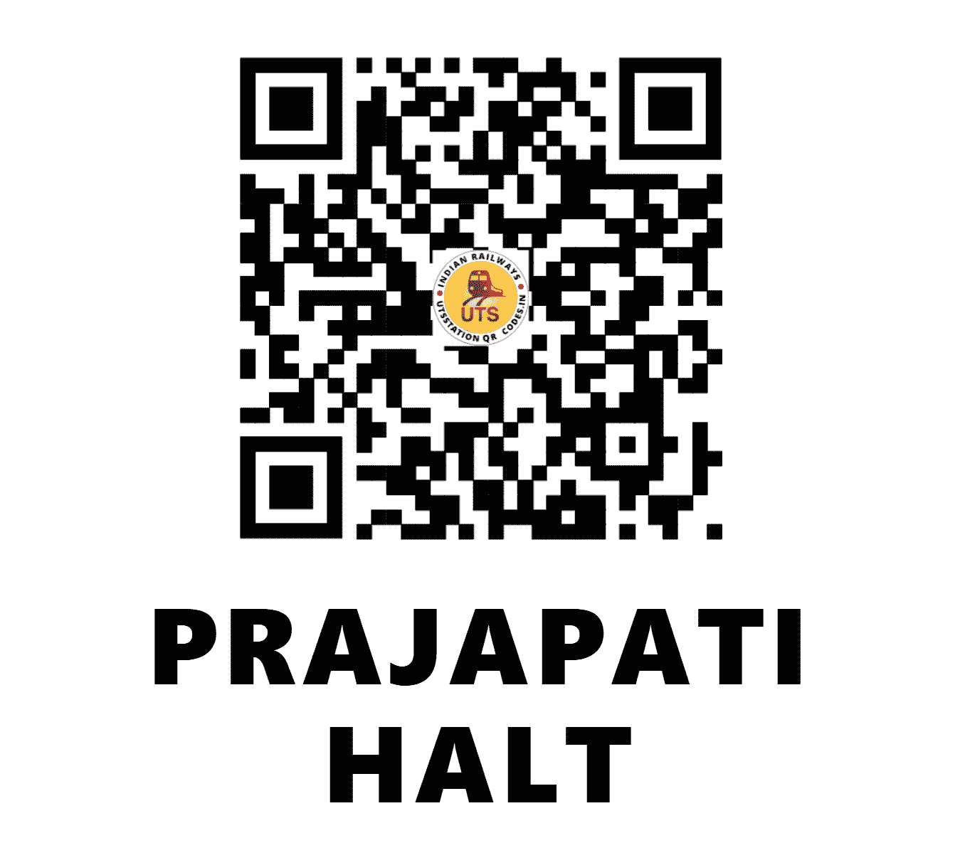 UTS QR Code for PRAJAPATI HALT - PJPT (EC - BIHAR)