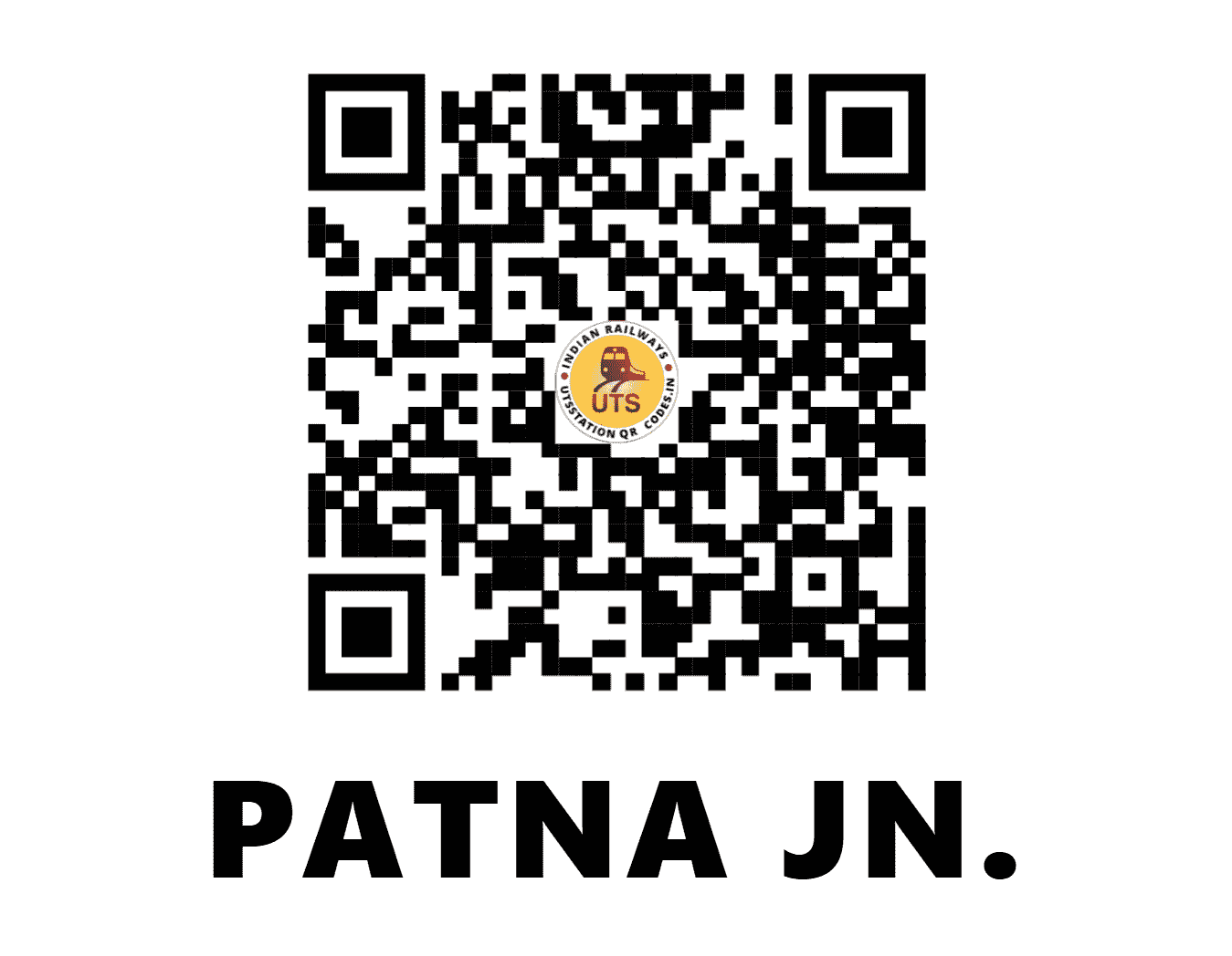 UTS QR Code for PATNA JN. - PNBE (EC - BIHAR)