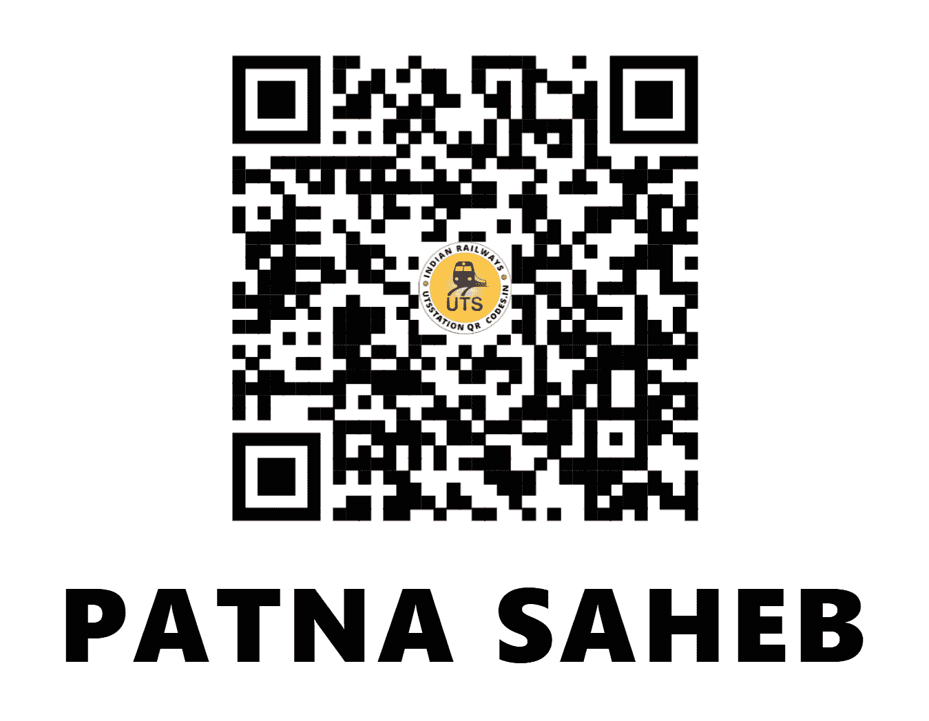 UTS QR Code for PATNA SAHEB - PNC (EC - BIHAR)
