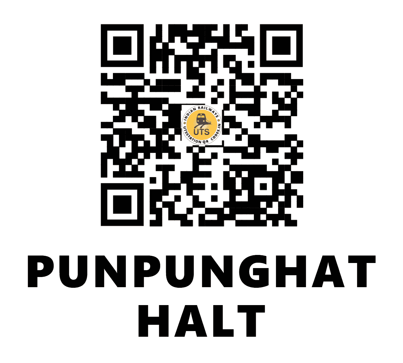 UTS QR Code for PUNPUNGHAT HALT - PNUG (EC - BIHAR)