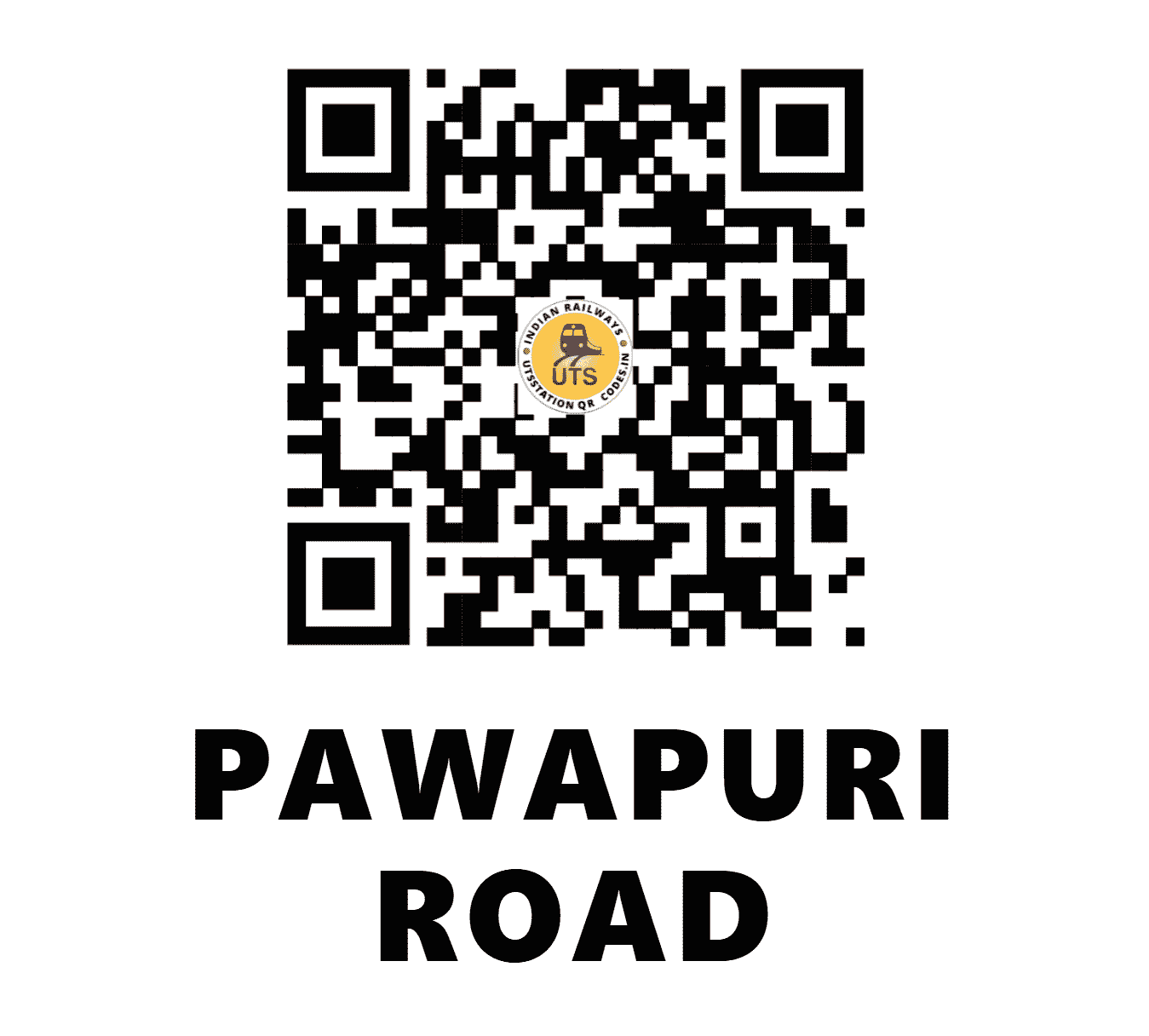 UTS QR Code for PAWAPURI ROAD - POE (EC - BIHAR)