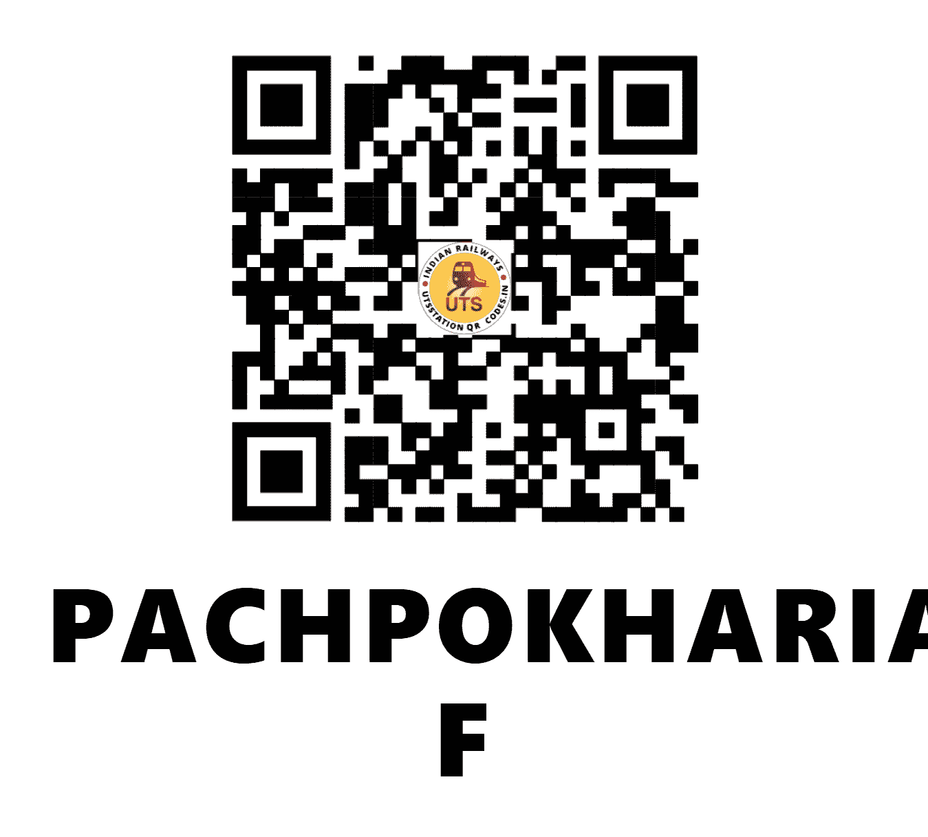 UTS QR Code for PACHPOKHARIA F - PPK (EC - BIHAR)