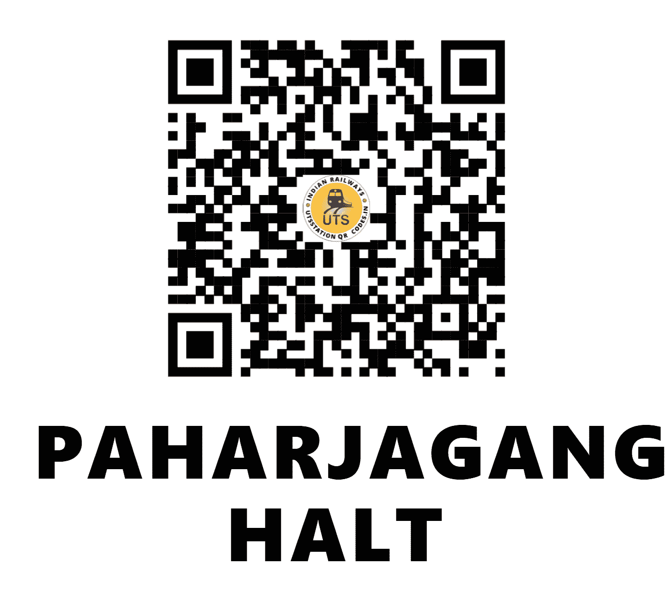 UTS QR Code for PAHARJAGANGAUR HALT - PRGA (EC - BIHAR)