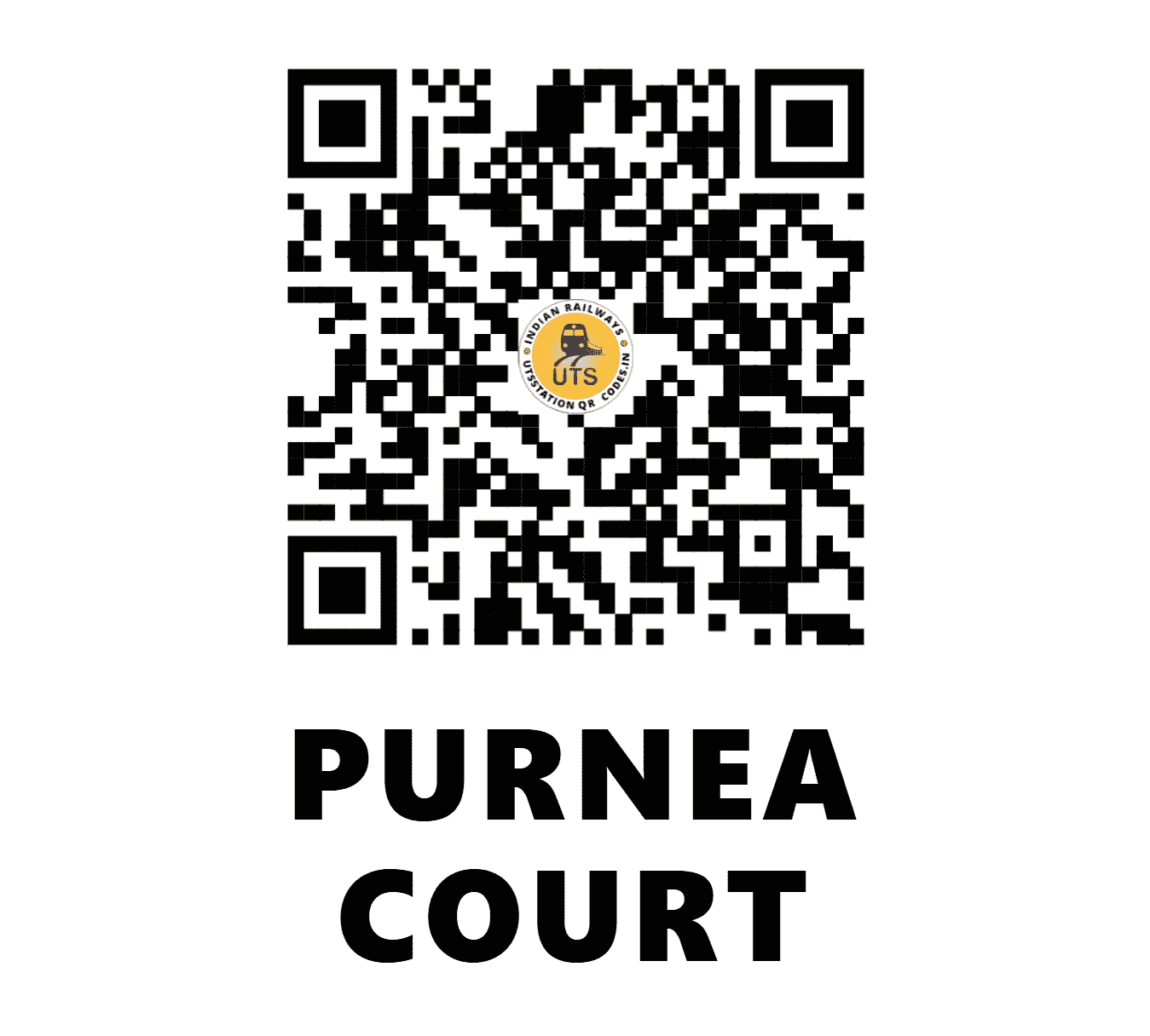 UTS QR Code for PURNEA COURT - PRNC (EC - BIHAR)