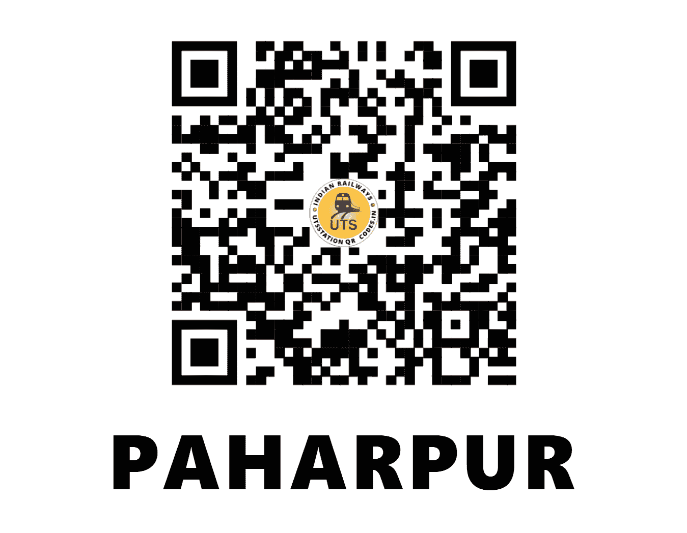 UTS QR Code for PAHARPUR - PRP (EC - BIHAR)