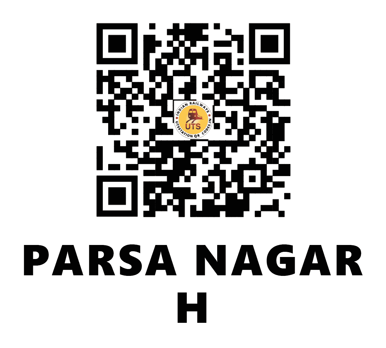 UTS QR Code for PARSA NAGAR H - PRSN (EC - BIHAR)