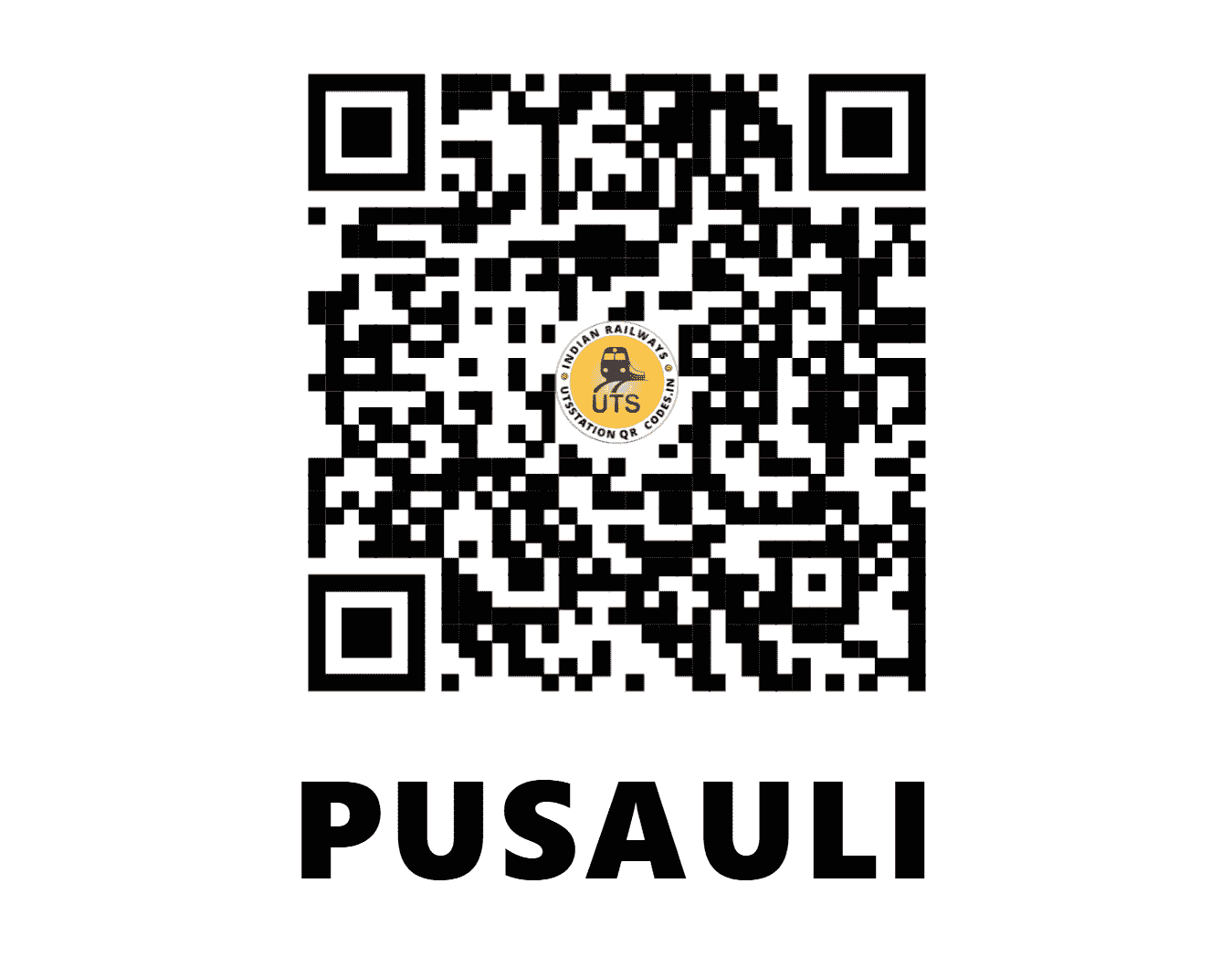 UTS QR Code for PUSAULI - PSE (EC - BIHAR)