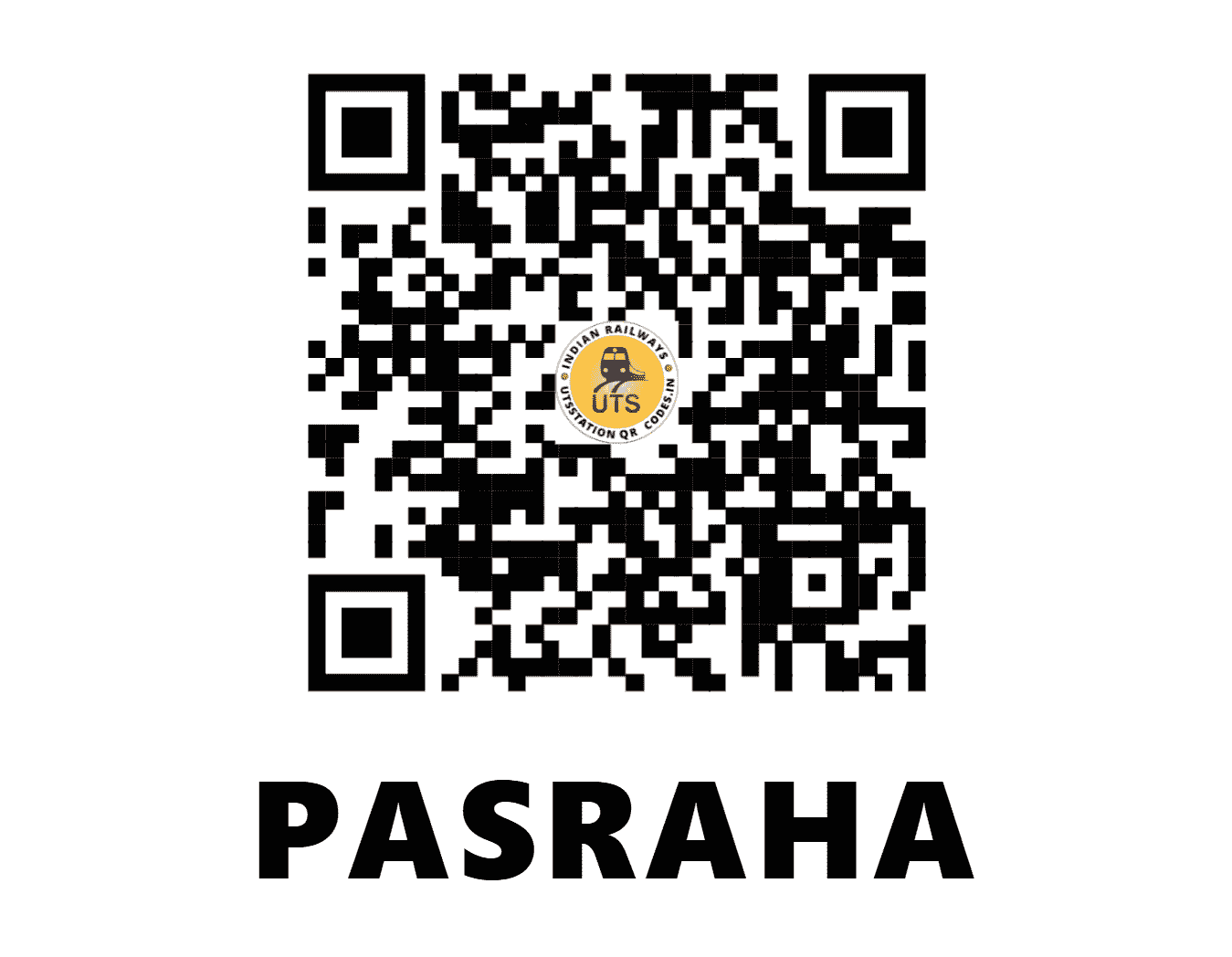 UTS QR Code for PASRAHA - PSR (EC - BIHAR)