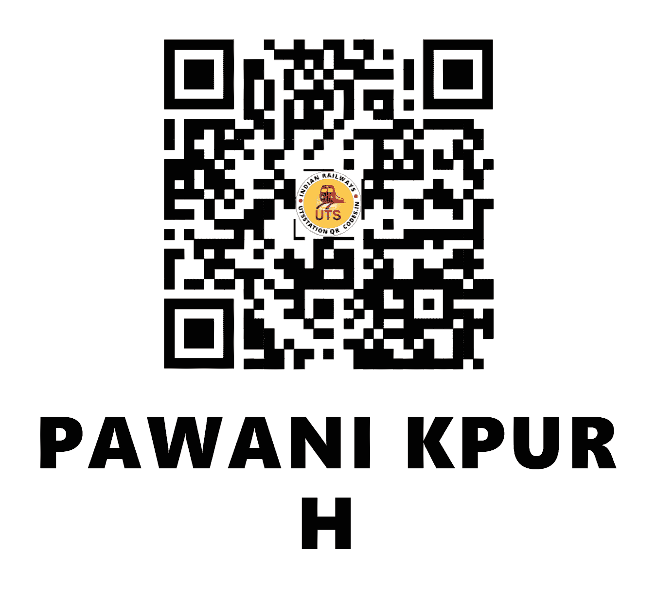 UTS QR Code for PAWANI KPUR H - PWXP (EC - BIHAR)