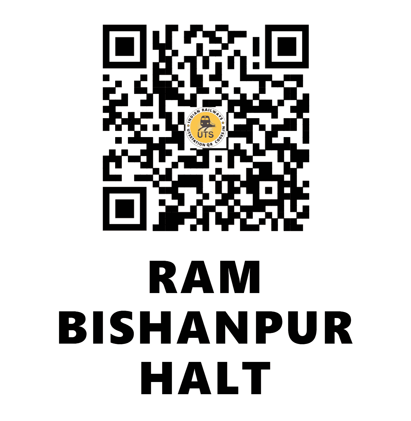 UTS QR Code for RAM BISHANPUR HALT - RBQ (EC - BIHAR)
