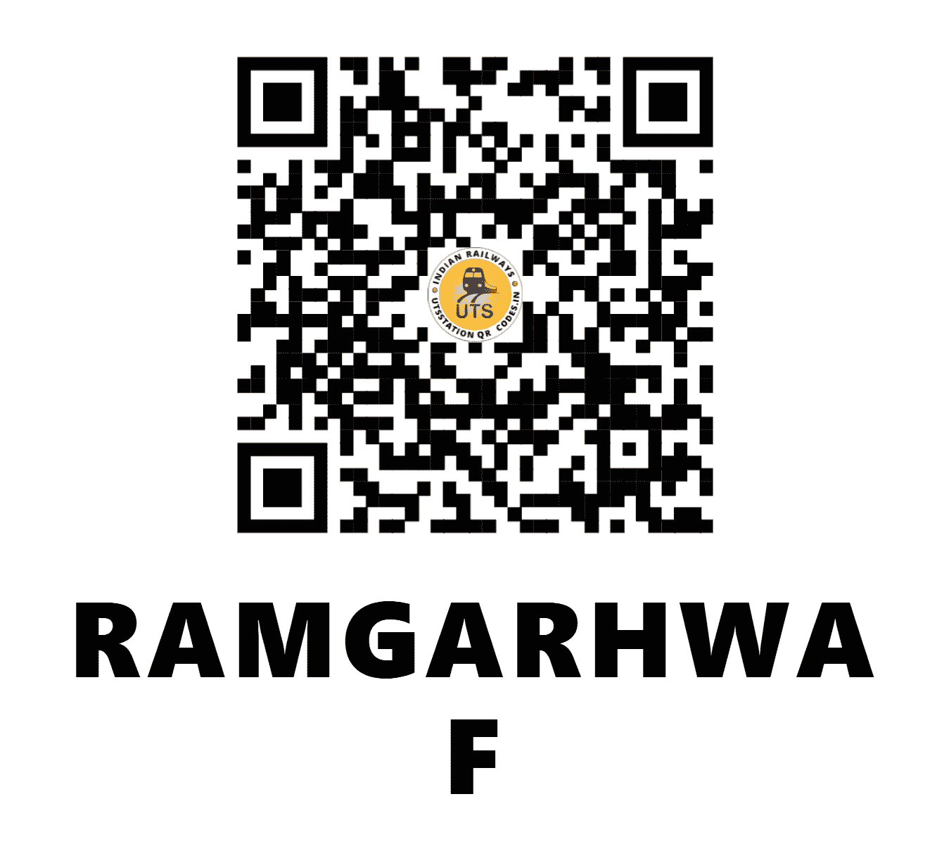 UTS QR Code for RAMGARHWA F - RGH (EC - BIHAR)
