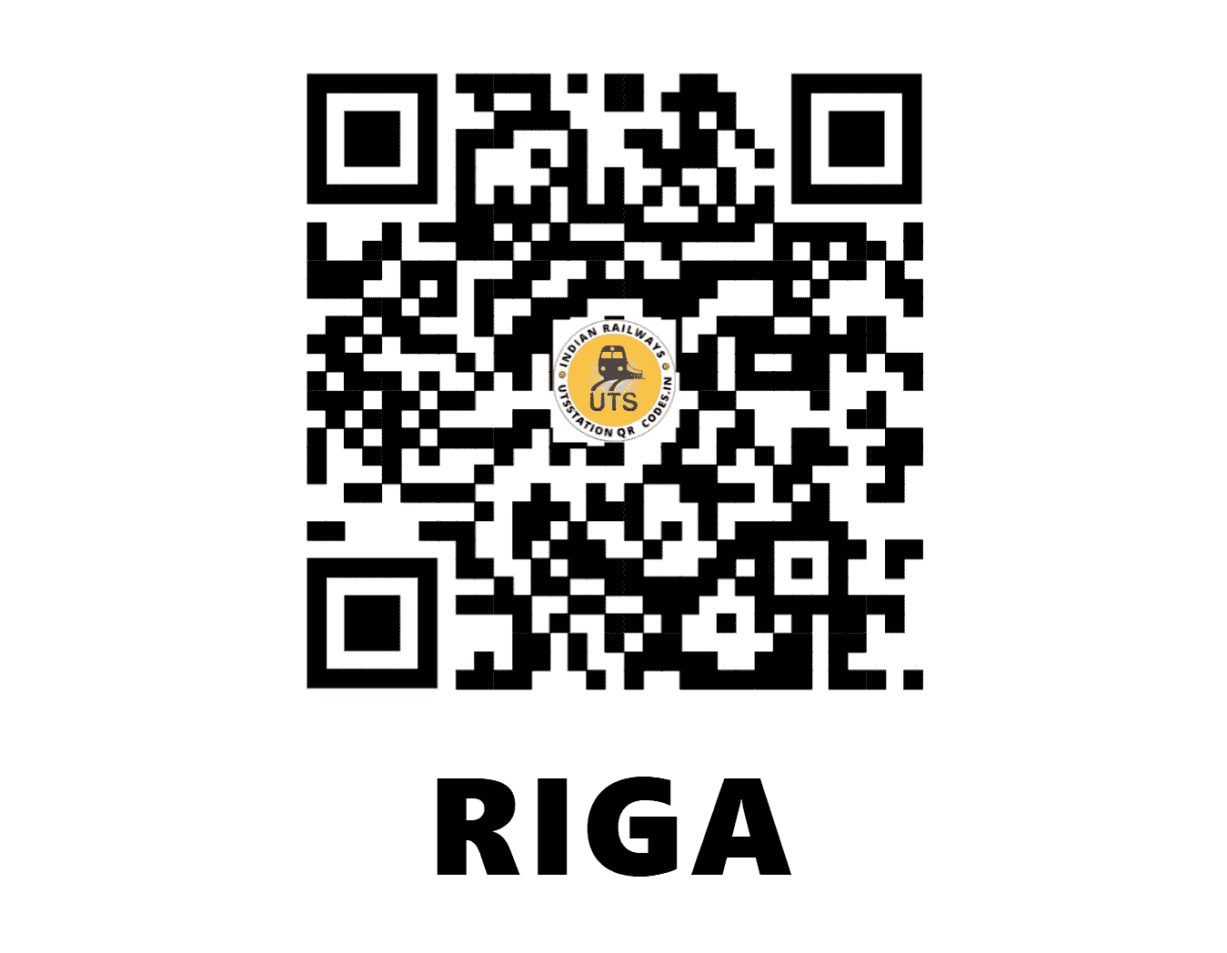 UTS QR Code for RIGA - RIGA (EC - BIHAR)