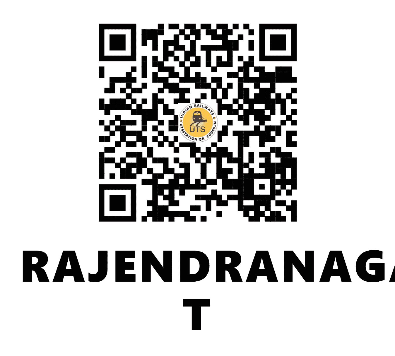 UTS QR Code for RAJENDRANAGAR T - RJPB (EC - BIHAR)
