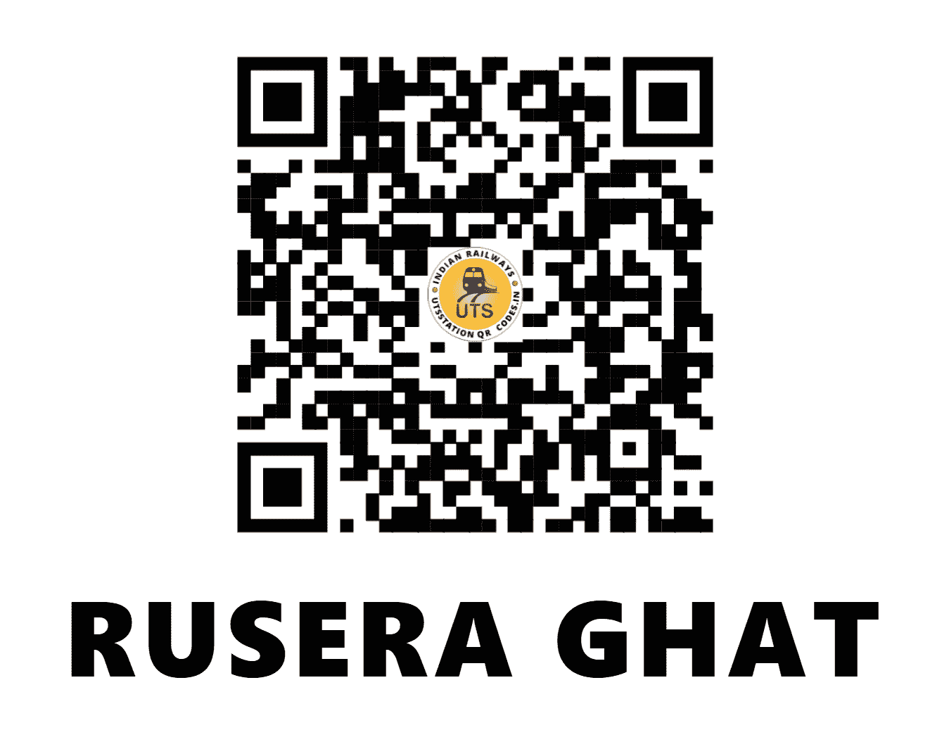 UTS QR Code for RUSERA GHAT - ROA (EC - BIHAR)