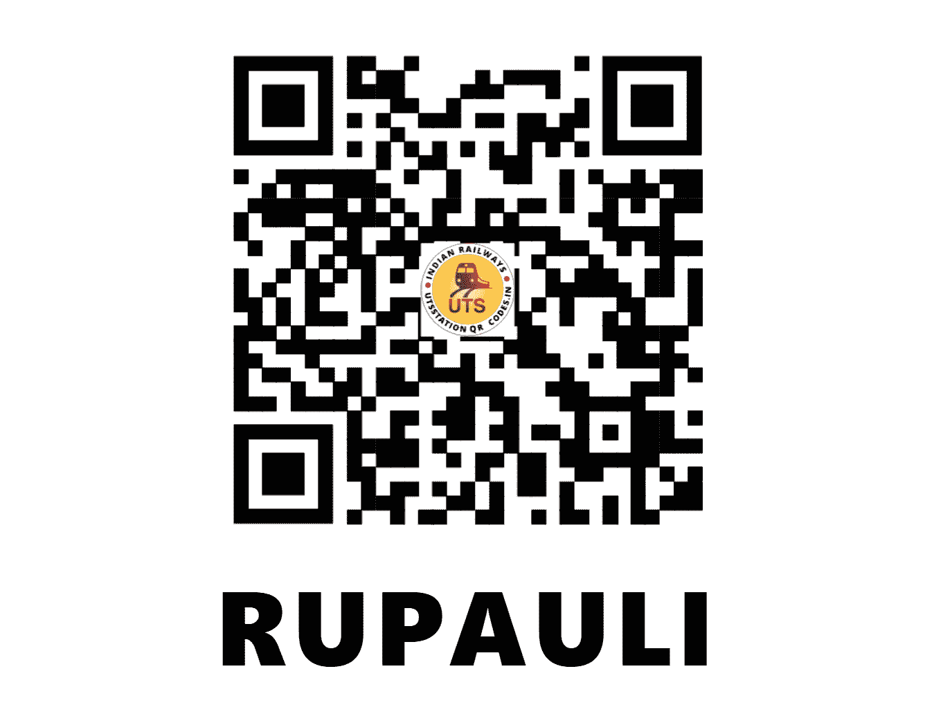 UTS QR Code for RUPAULI - RPLY (EC - BIHAR)
