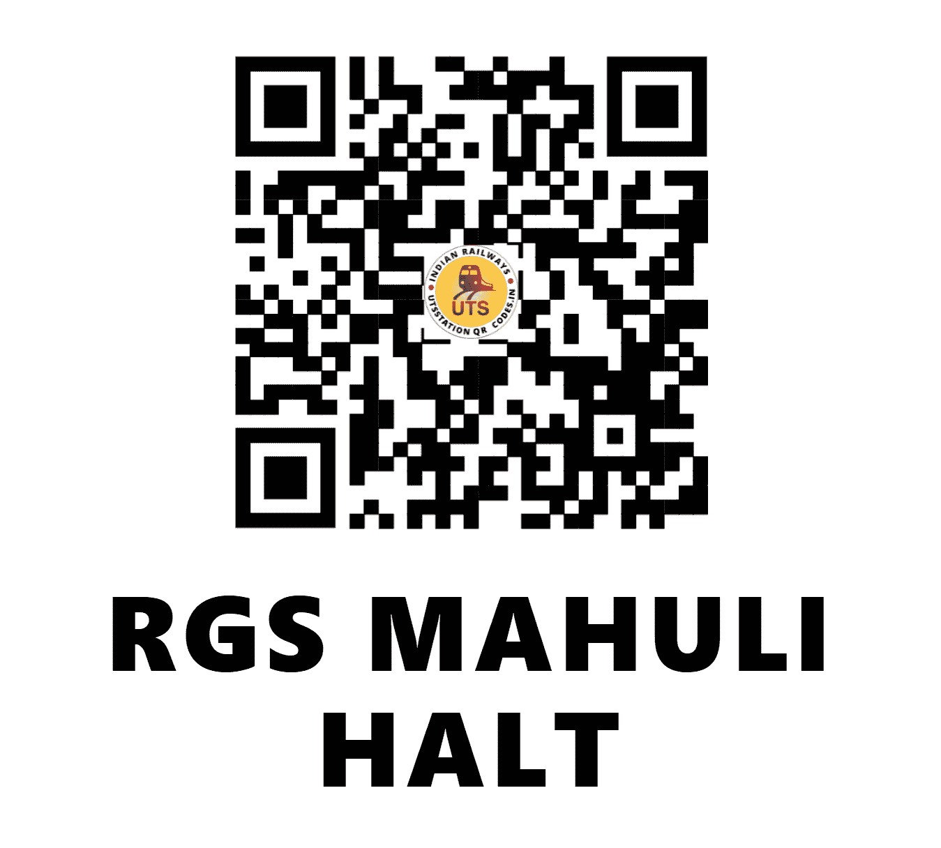 UTS QR Code for RGS MAHULI HALT - RSMN (EC - BIHAR)