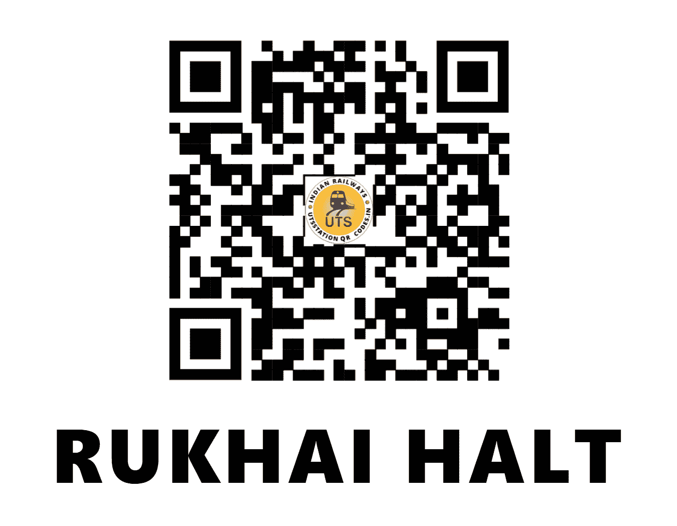 UTS QR Code for RUKHAI HALT - RUKH (EC - BIHAR)